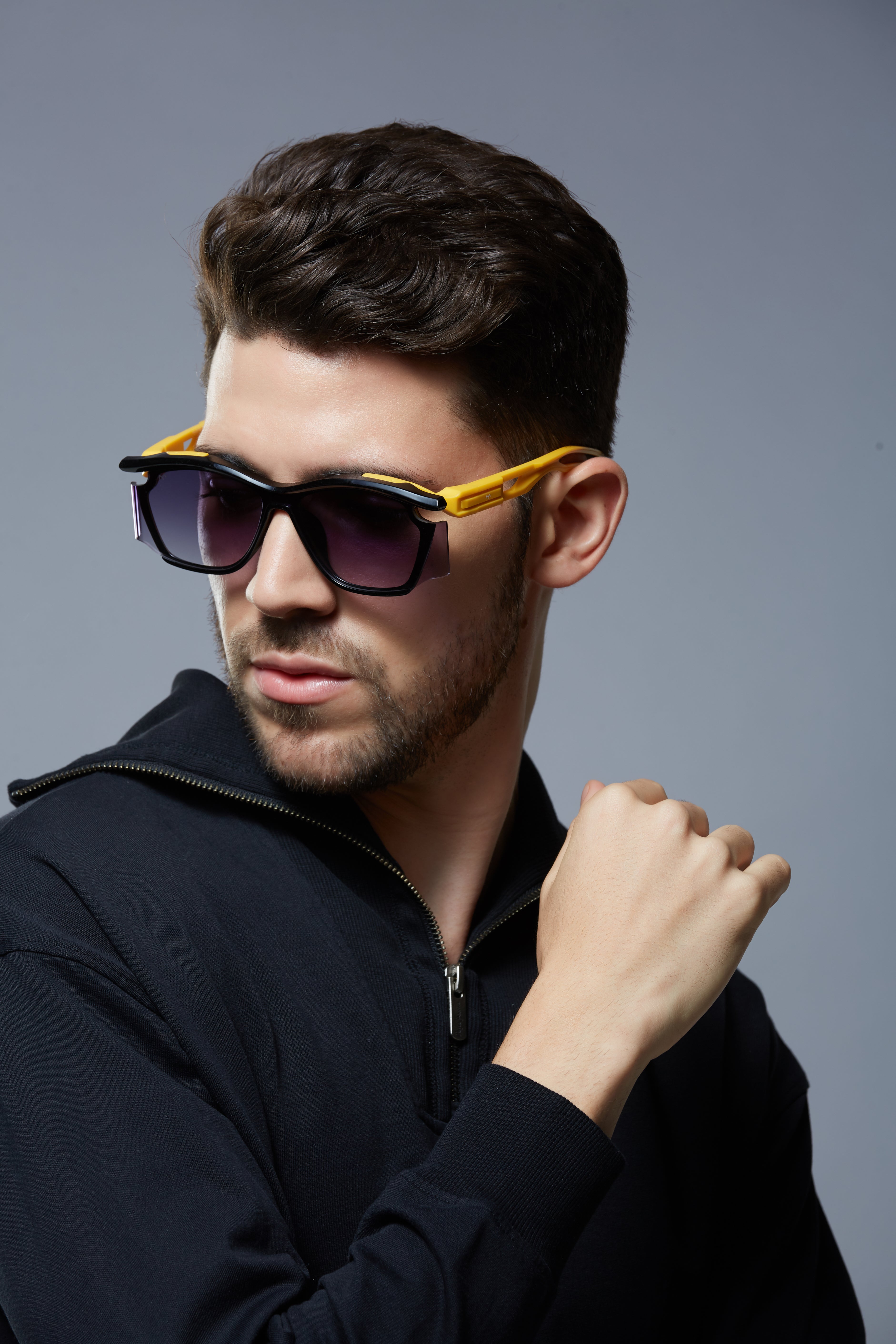 FunkyVibes - TR Big Black Sunglasses for Men