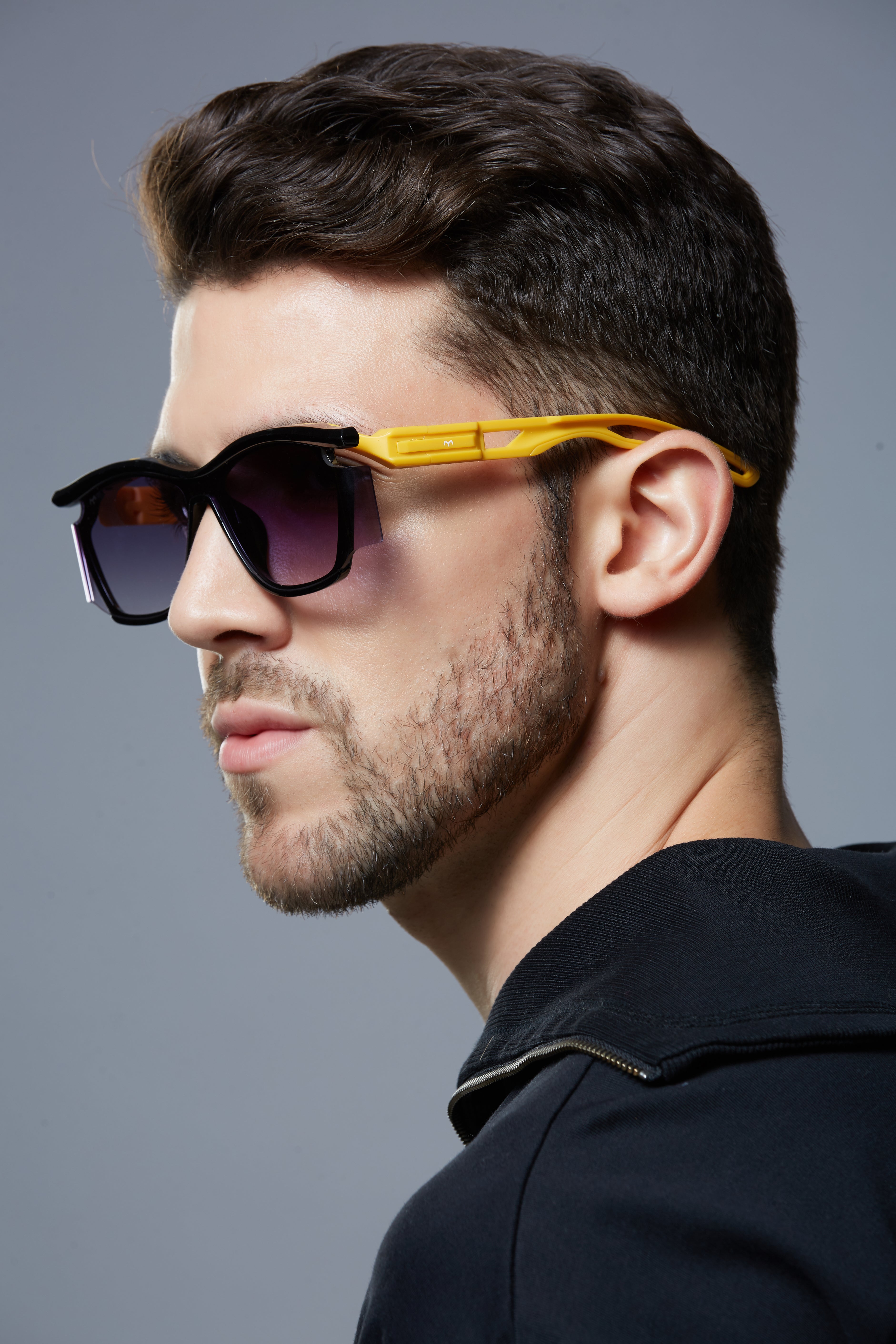FunkyVibes - TR Big Black Sunglasses for Men