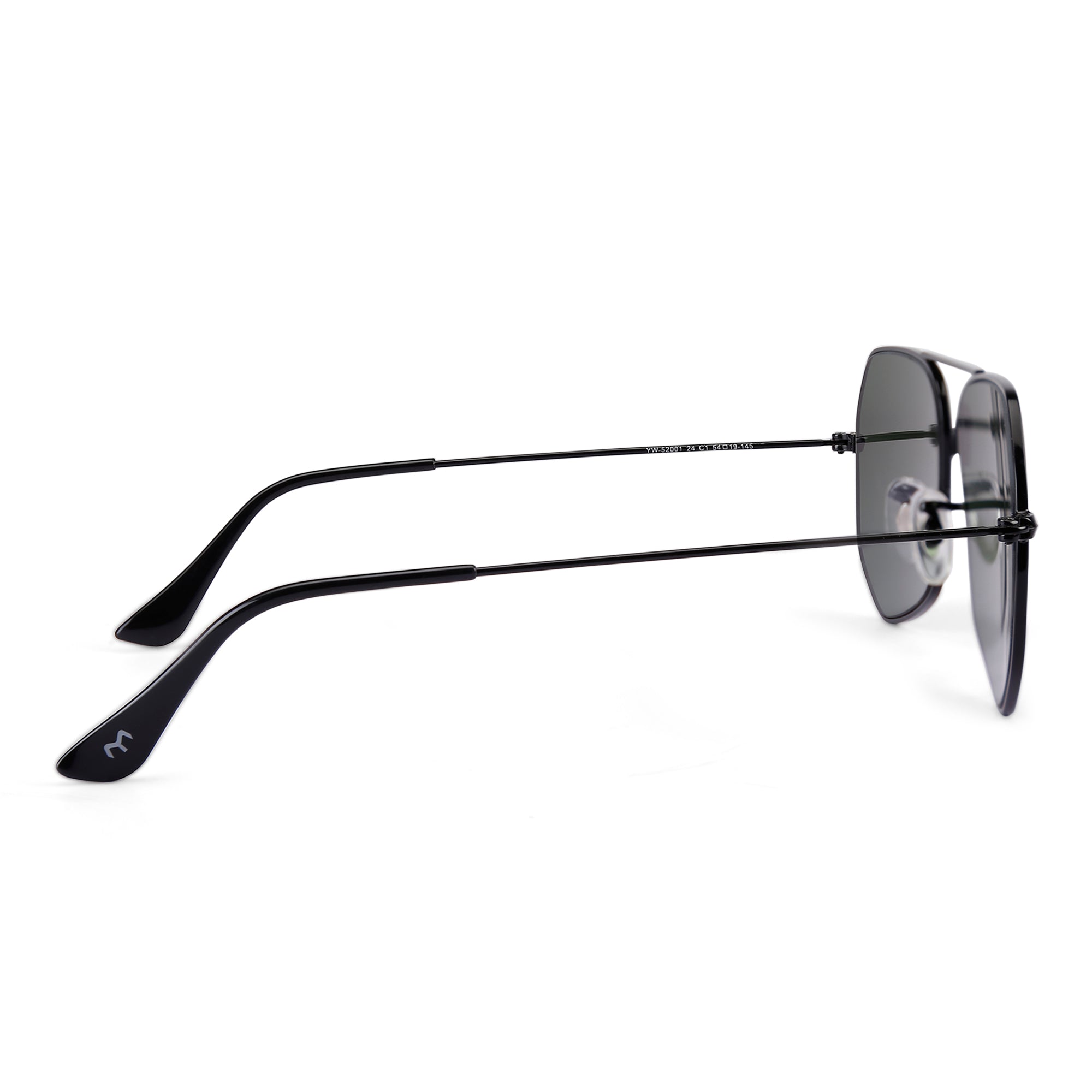 HexFusion - Deep Green Metal Unisex Hexagon Sunglasses