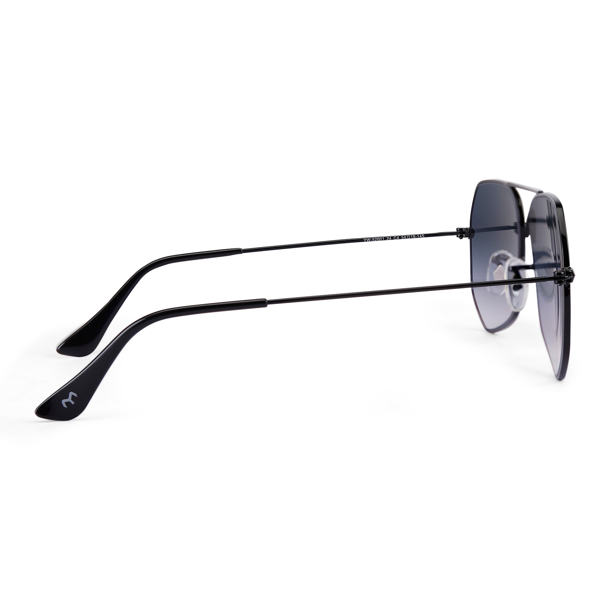 HexFusion - Black Metal Unisex Hexagon Sunglasses