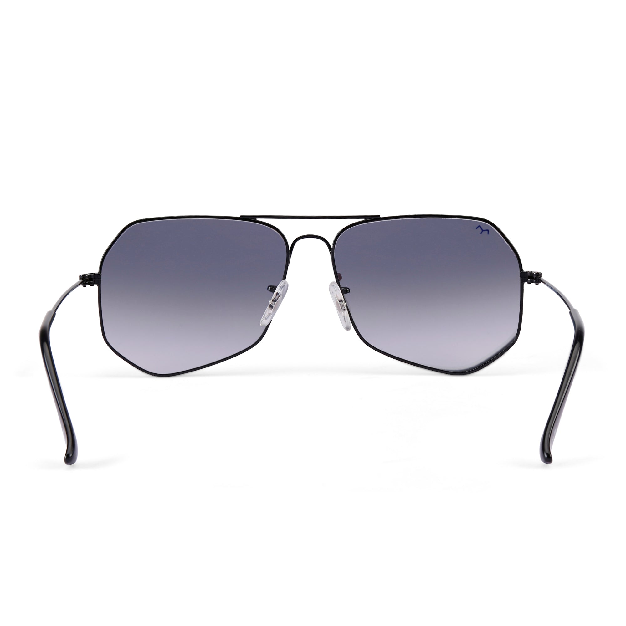 HexFusion - Black Metal Unisex Hexagon Sunglasses