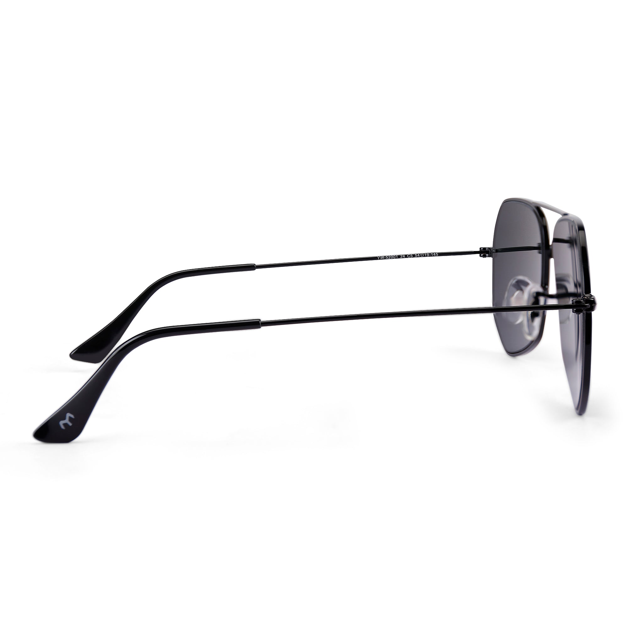 HexFusion - Black Metal Unisex Hexagon Sunglasses