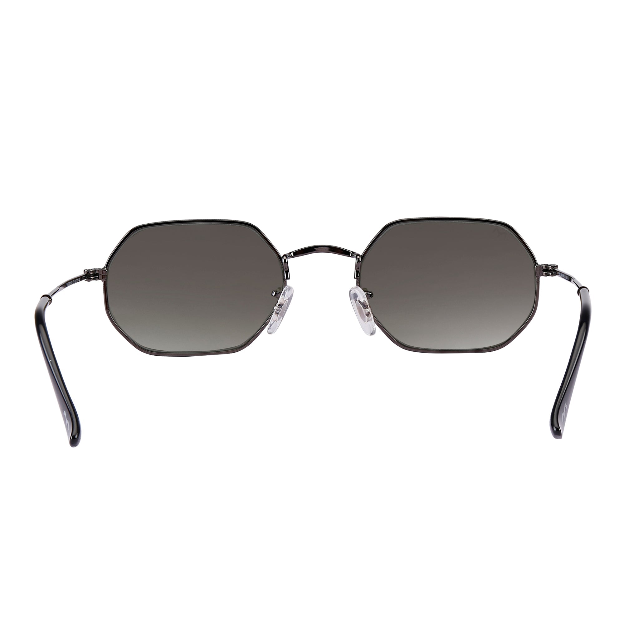 EdgeSix - Deep Green Metal Unisex Hexagon Sunglasses