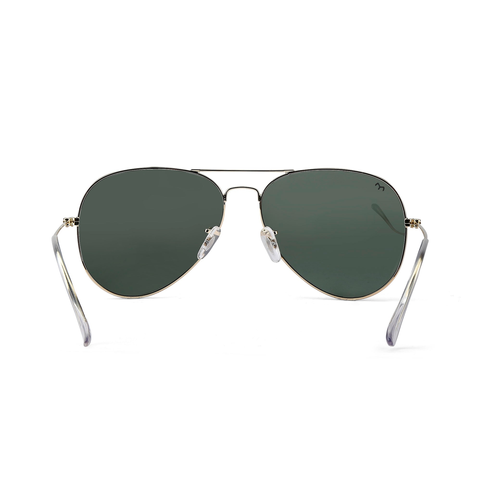 Flyboy - Metal Deep Green Aviator Sunglasses for Men