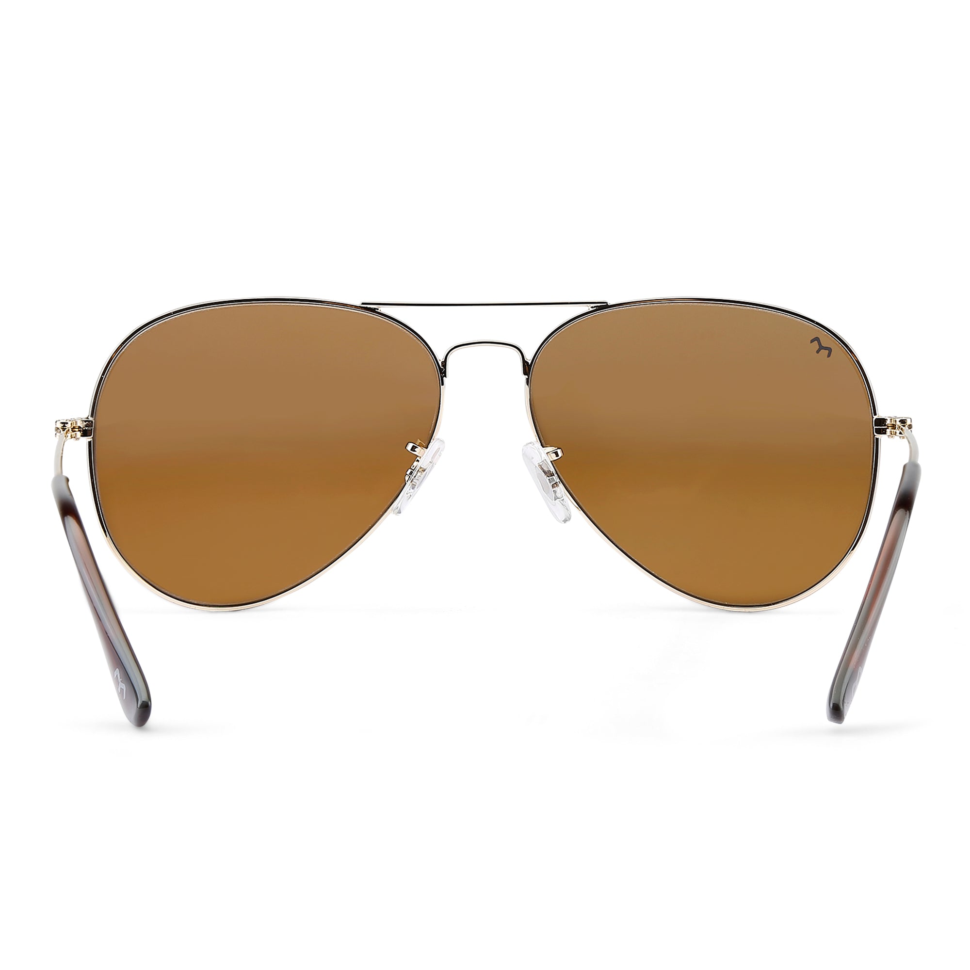 Flyboy - Metal Brown Aviator Sunglasses for Men