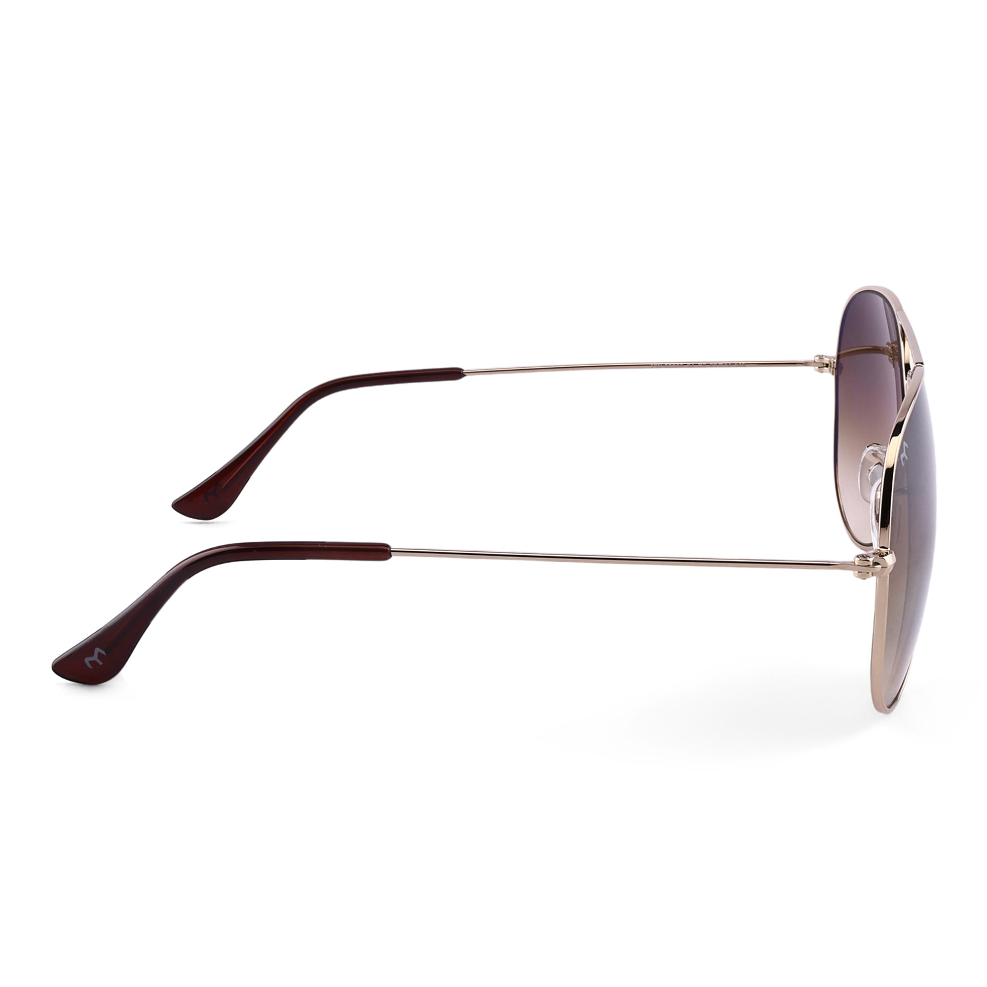 Flyboy - Metal Brown Aviator Sunglasses for Men