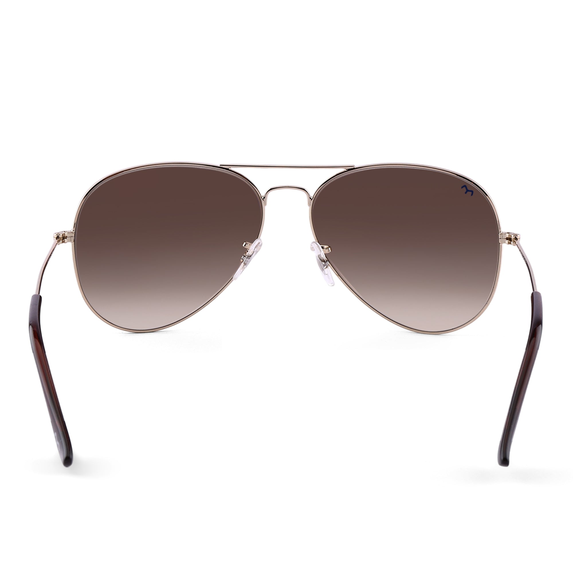 Flyboy - Metal Brown Aviator Sunglasses for Men