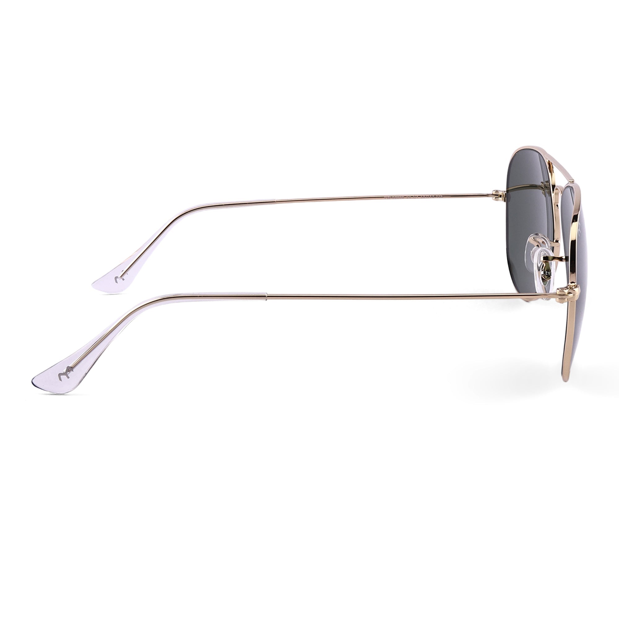BiCoators - Deep Green Metal Unisex Aviator Sunglasses