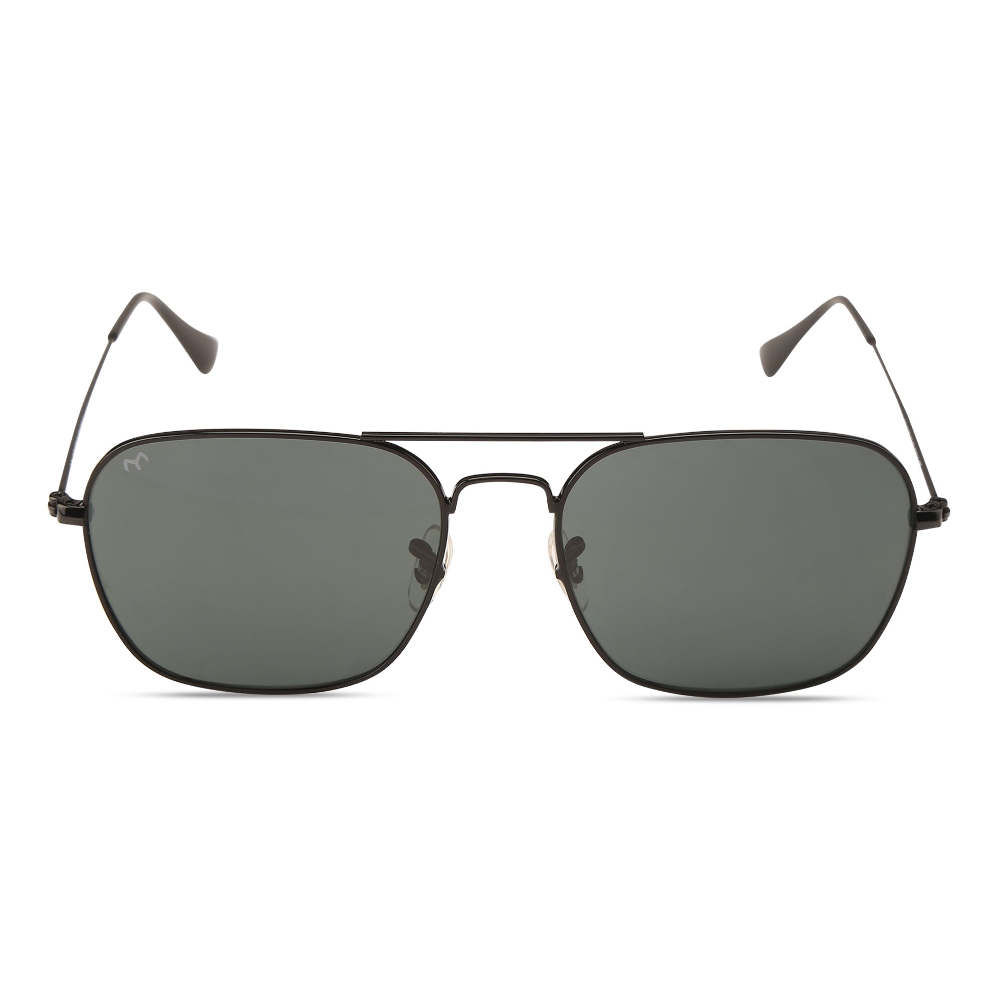 ClearBox - Blue Metal Unisex Rectangle Sunglasses