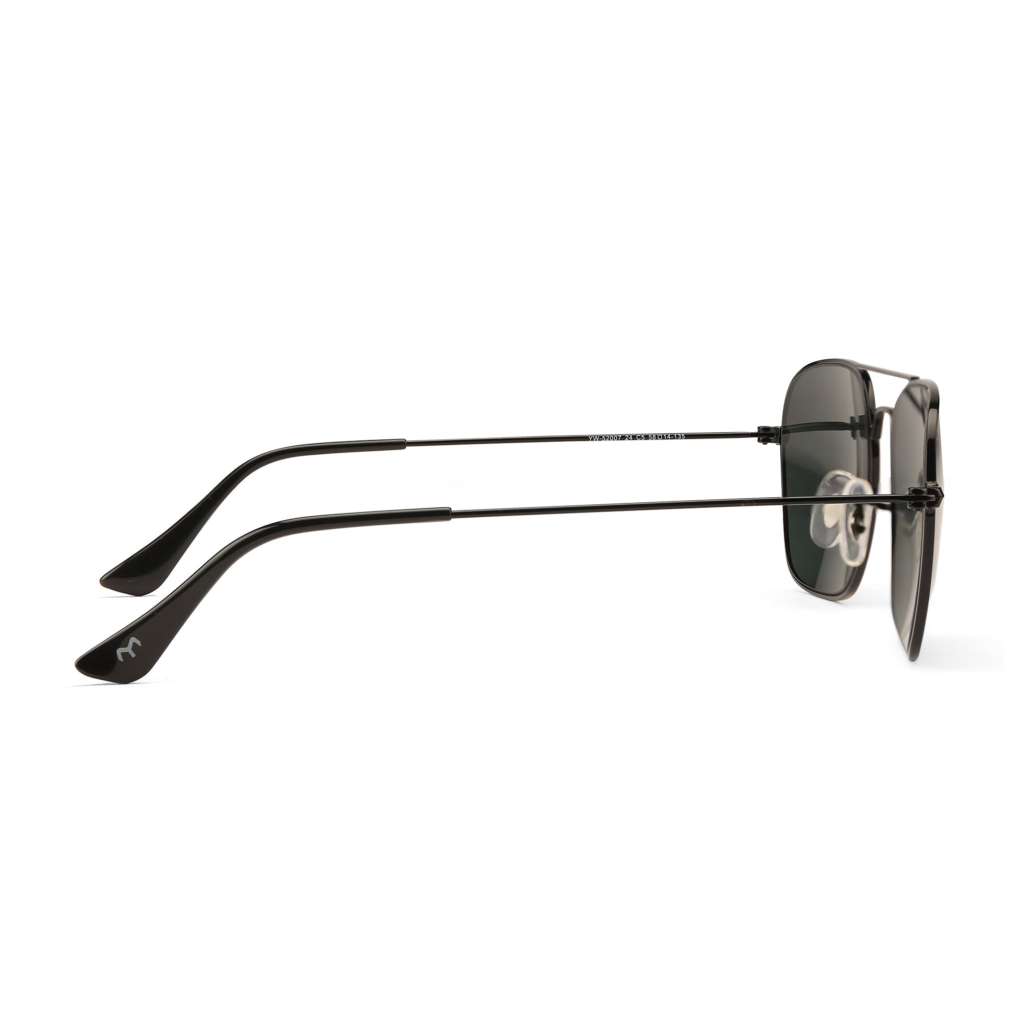 ClearBox - Blue Metal Unisex Rectangle Sunglasses
