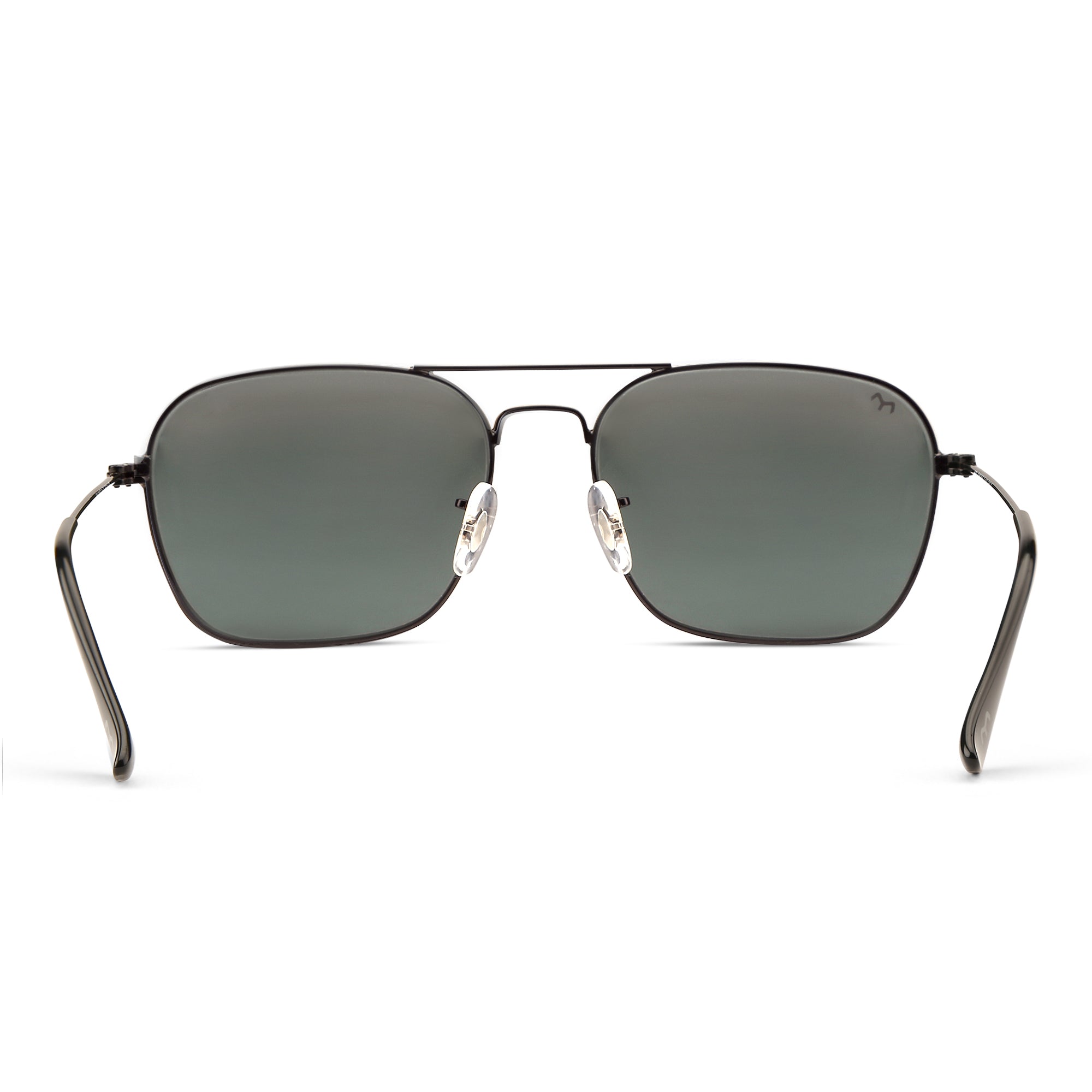 ClearBox - Blue Metal Unisex Rectangle Sunglasses