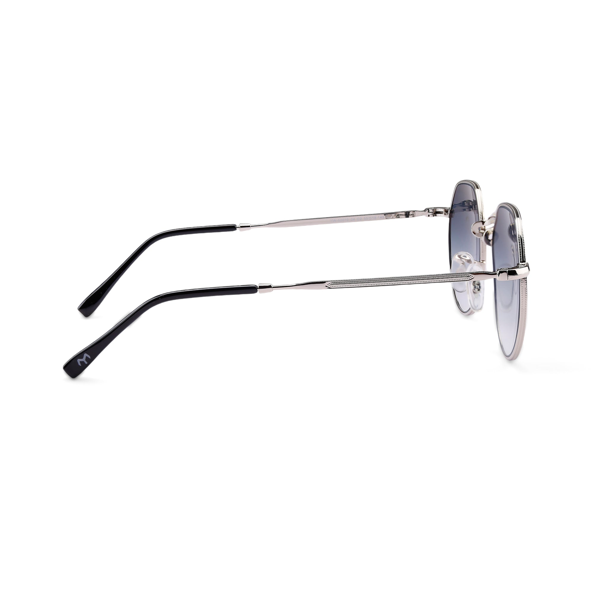 HexStar - Blue Metal Unisex Hexagon Sunglasses