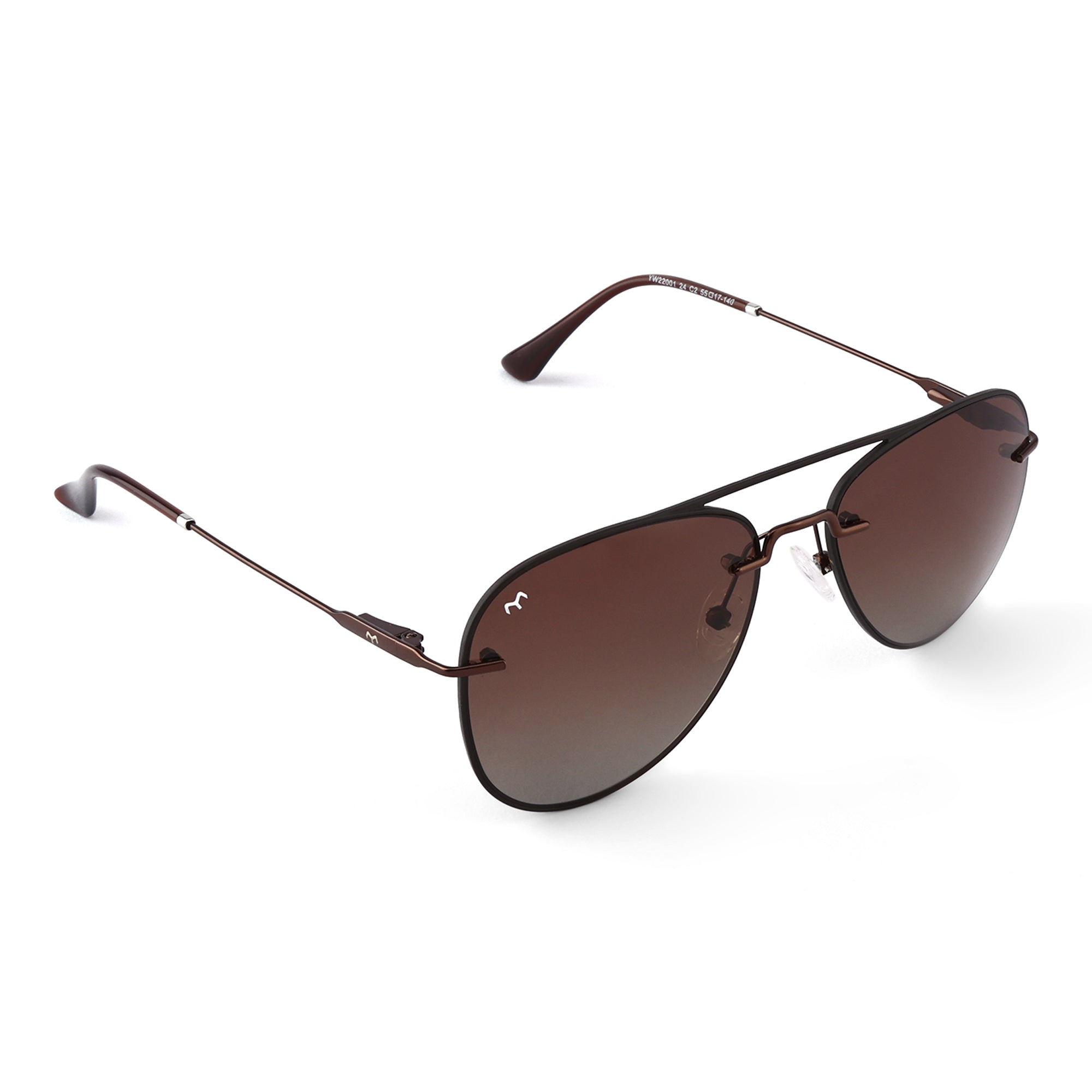 Paviora - TR Metal Brown Aviator Sunglasses