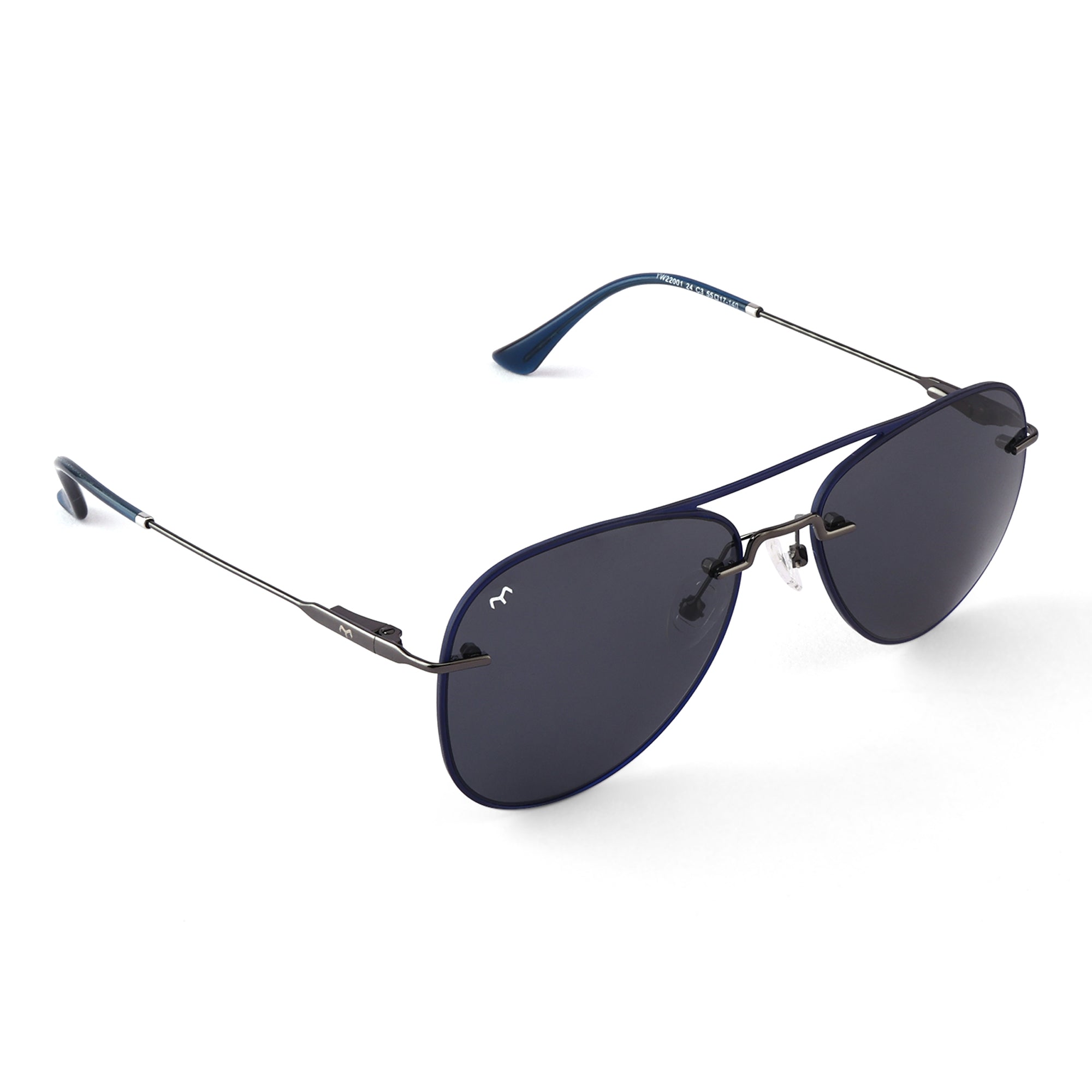 Paviora - Black Metal Frame Aviator Sunglasses
