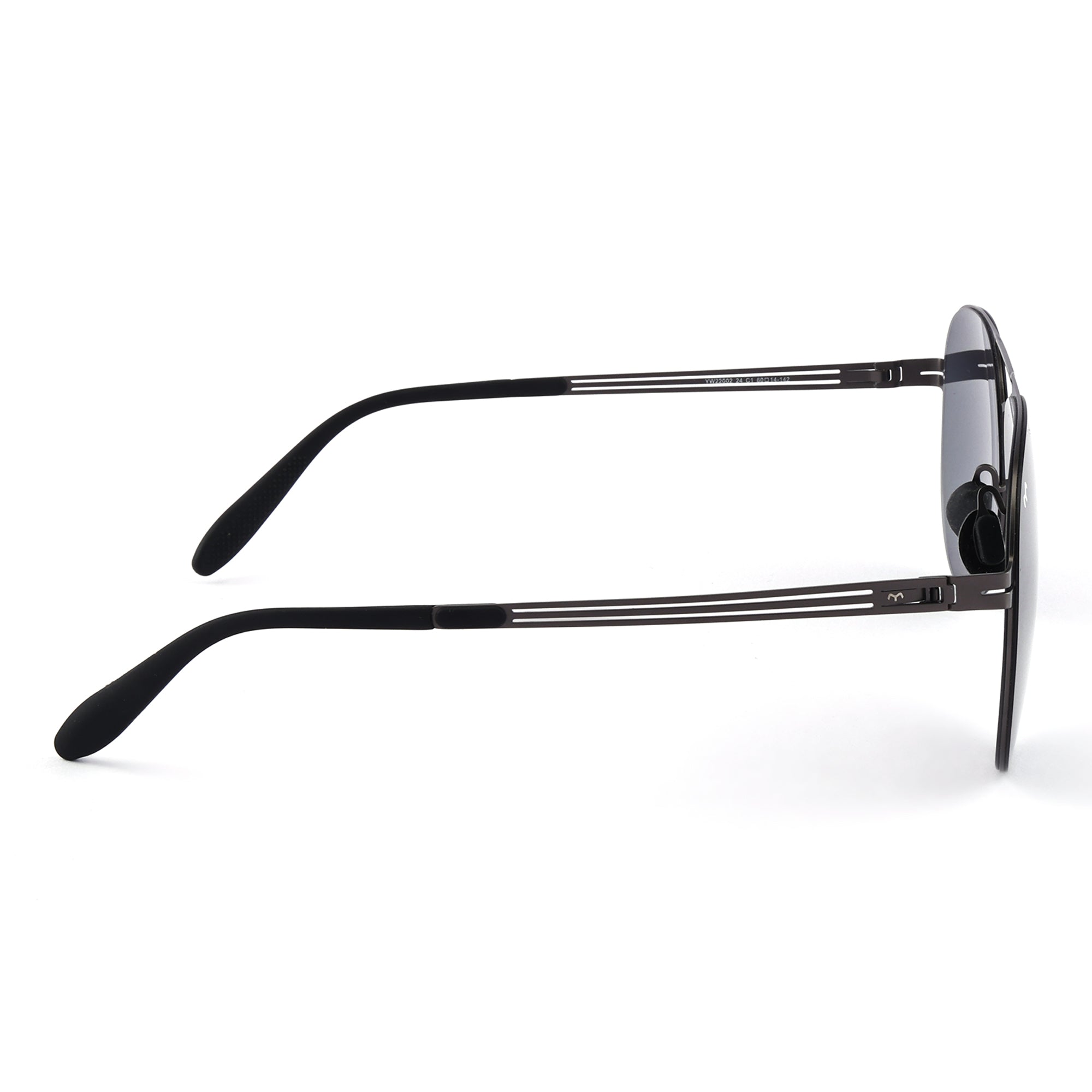Maverick - Black Metal Aviator Sunglasses for Men