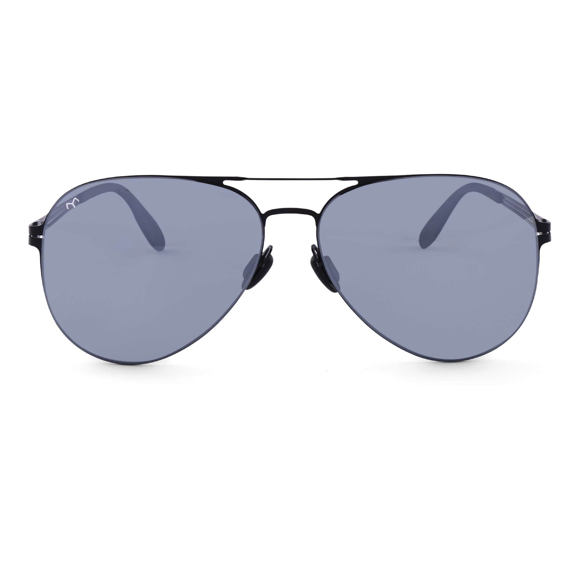 Maverick - Black Metal Aviator Sunglasses for Men
