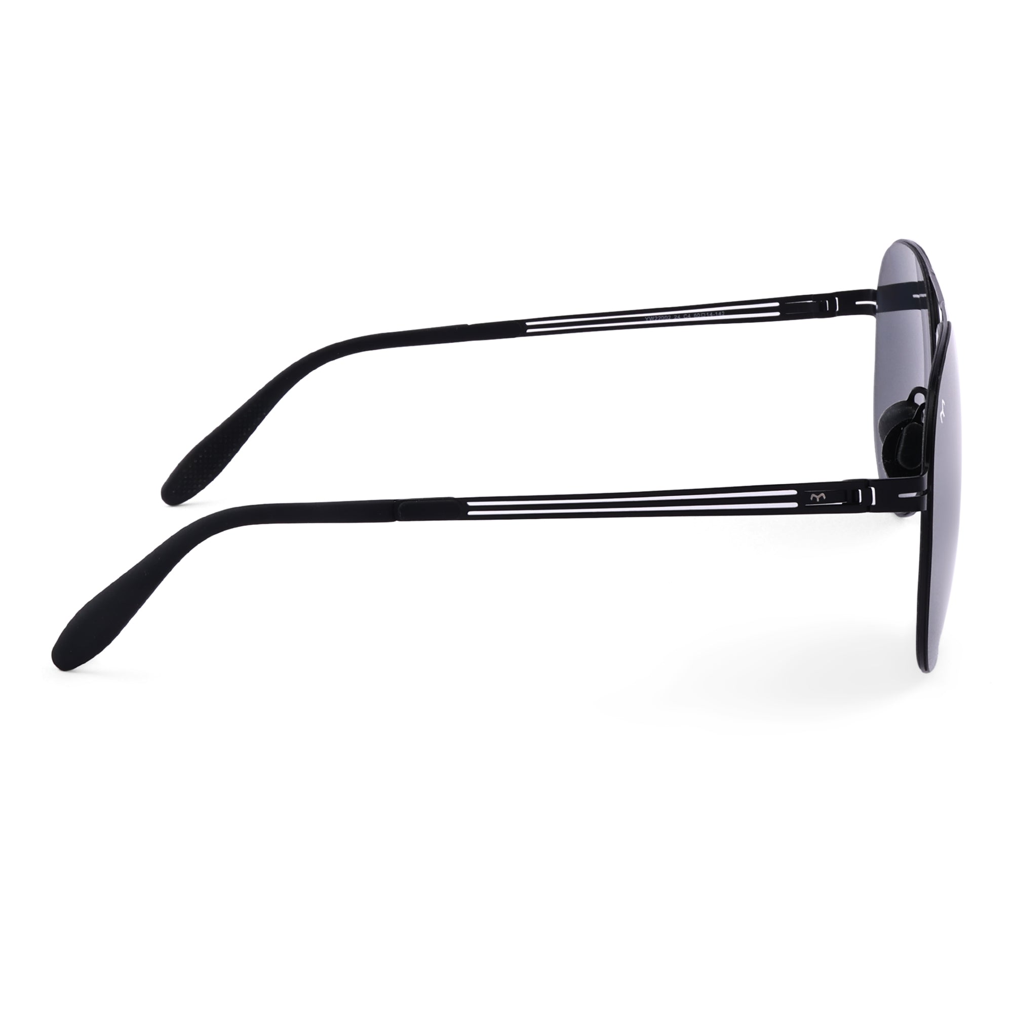 Maverick - Black Metal Aviator Sunglasses for Men