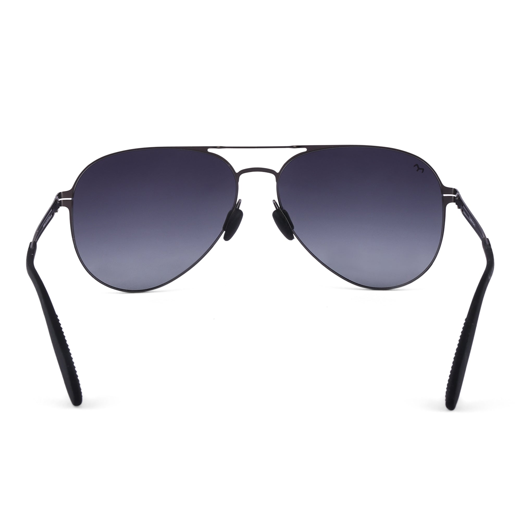 Maverick - Black Metal Aviator Sunglasses for Men
