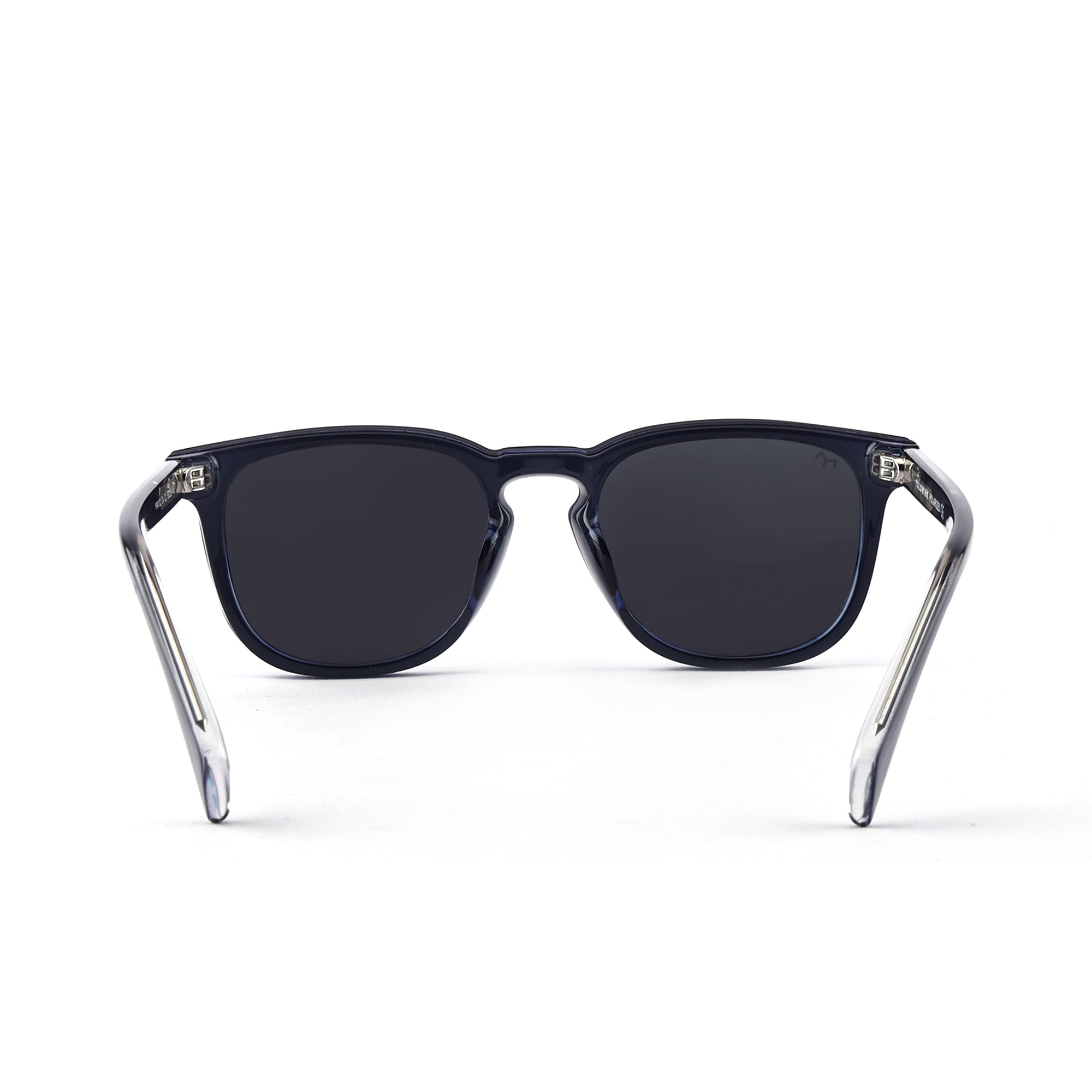 Rectanglow - TR Unisex Black Polarized Clip-on Glasses