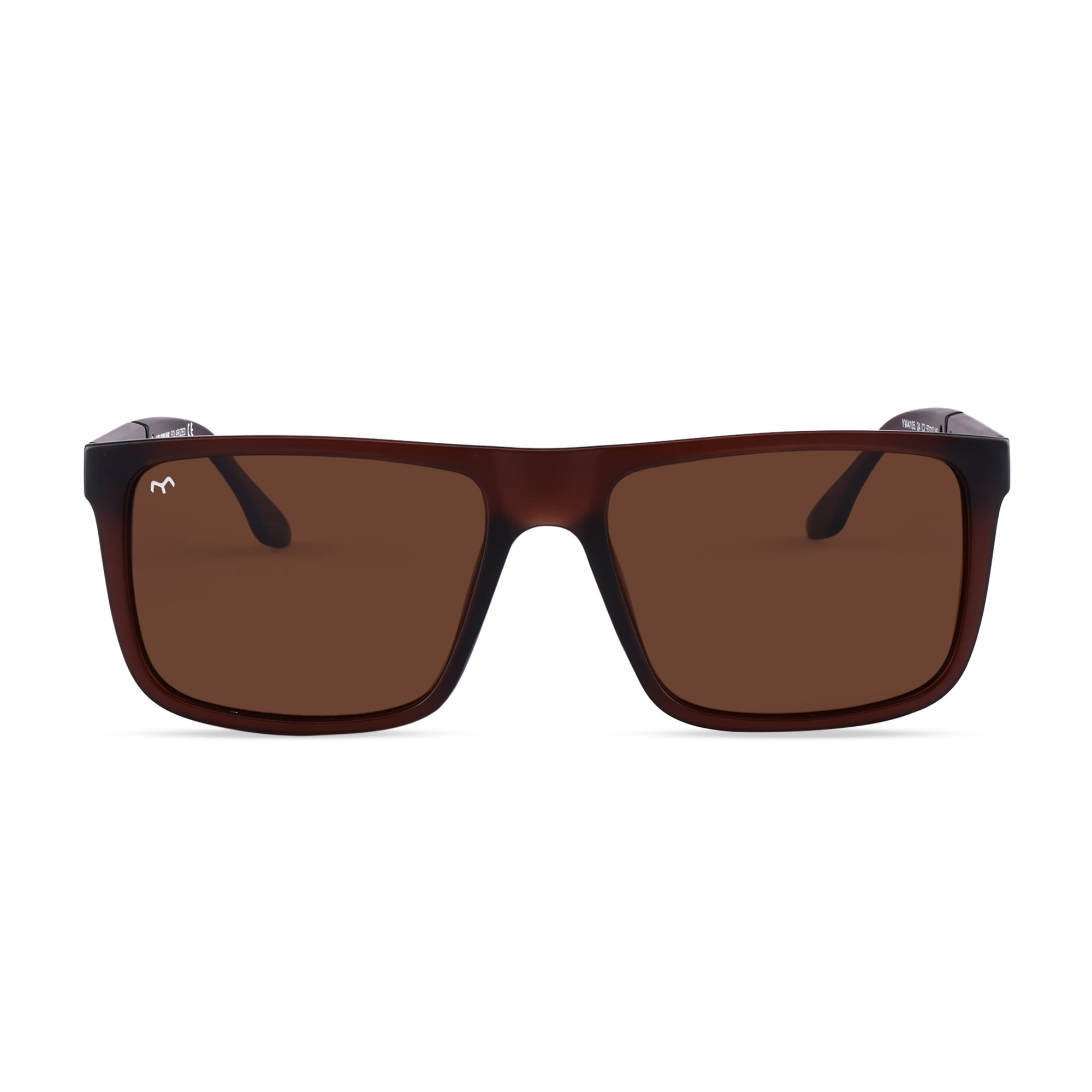 BoldBox - TR Big Square Black Polarized Sunglasses for Men