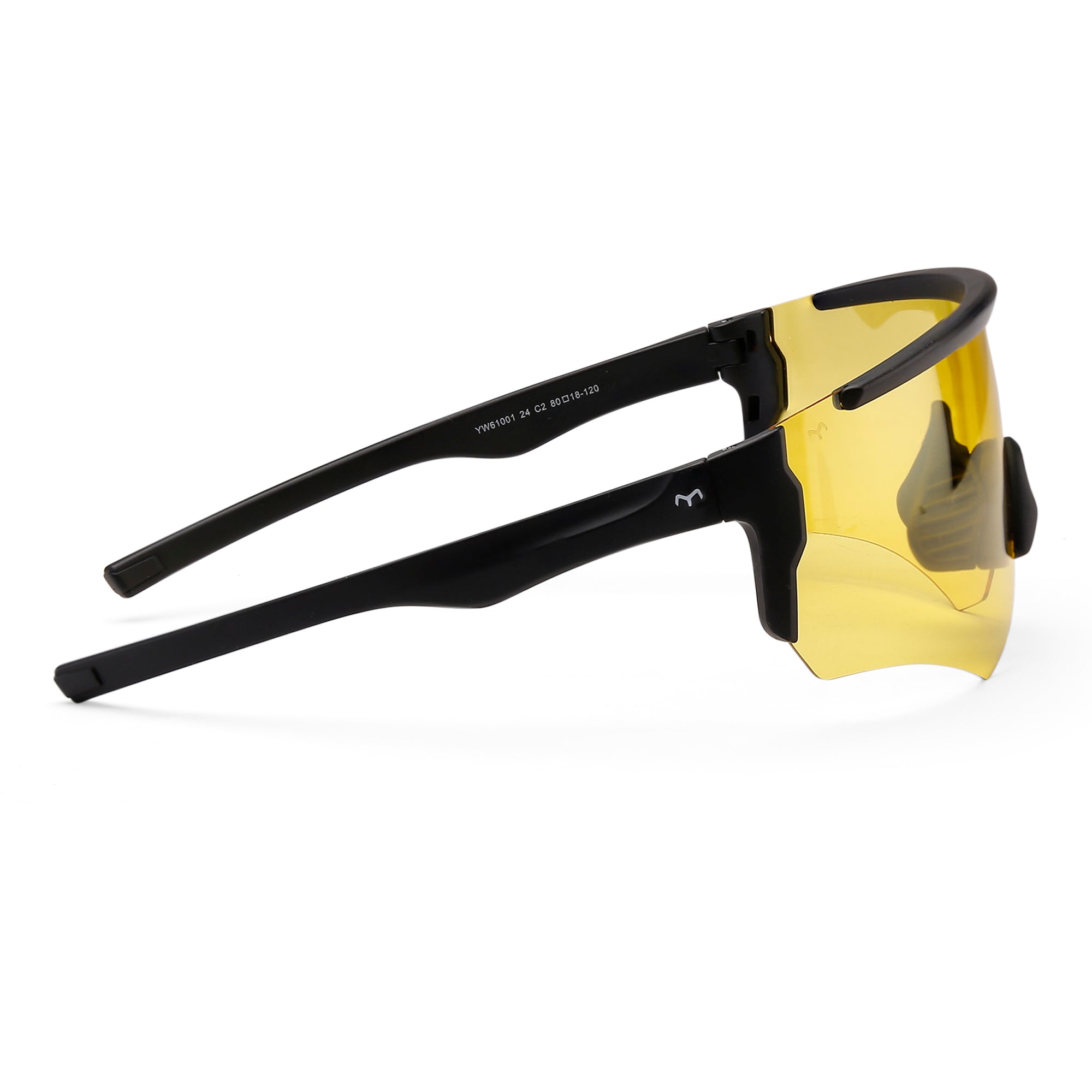 BoxAngle - TR Rectangle Yellow Sports Sunglasses