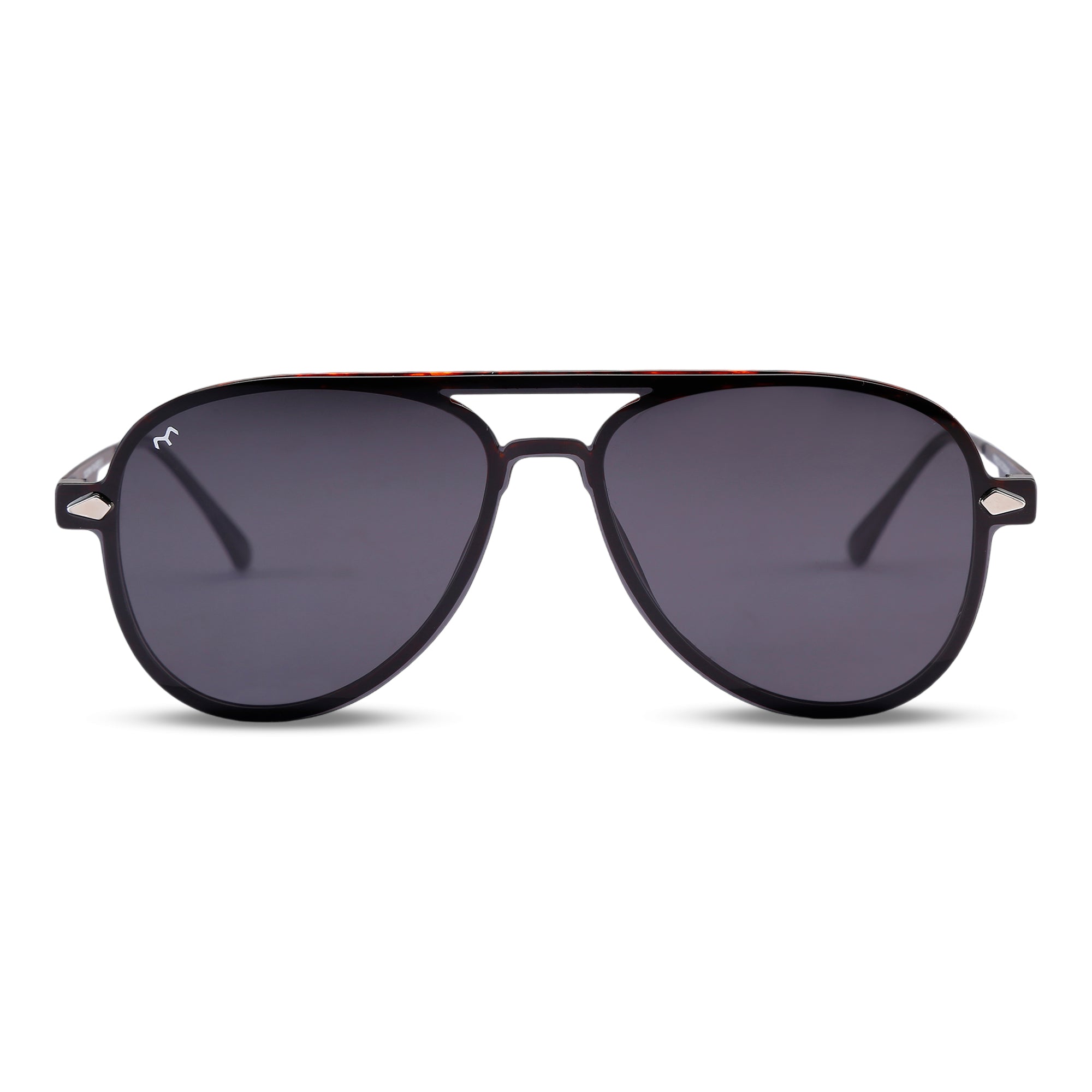 Altitude - TR Metal Black Aviator Clip-on Glasses for Men