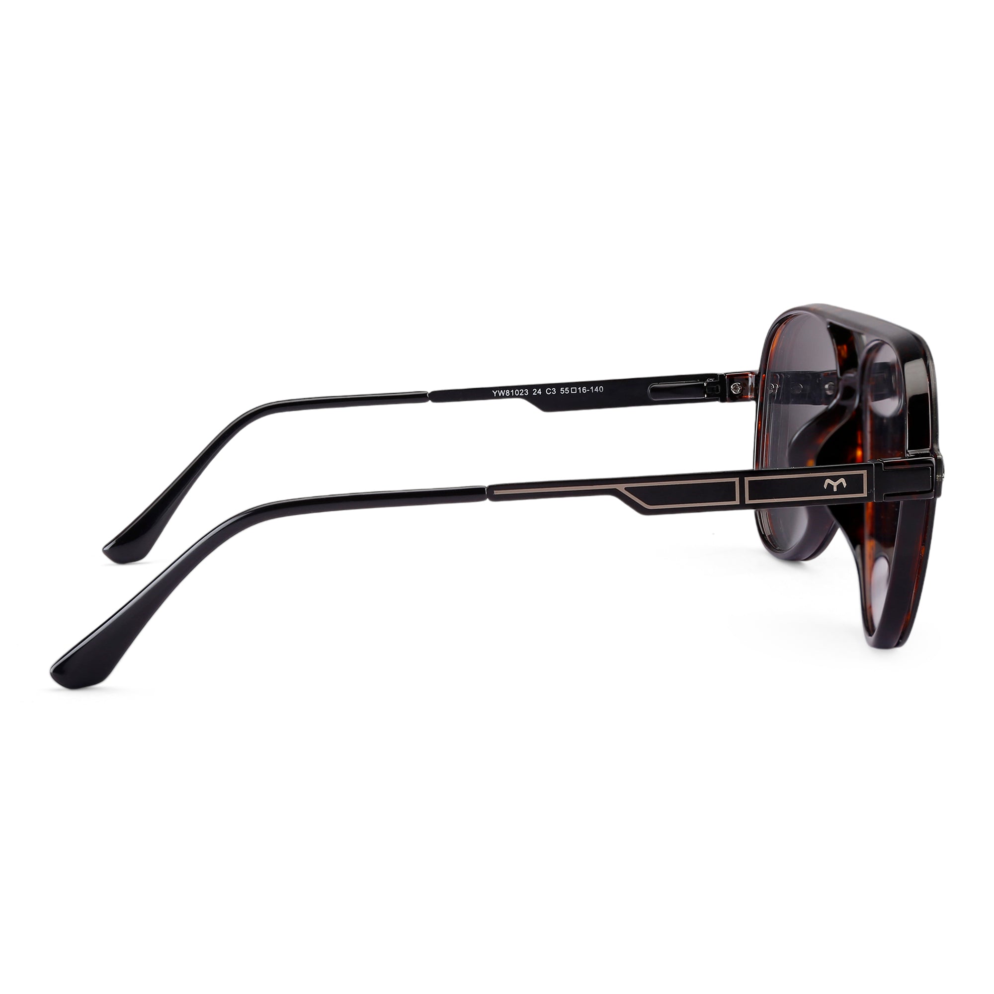 Altitude - TR Metal Black Aviator Clip-on Glasses for Men