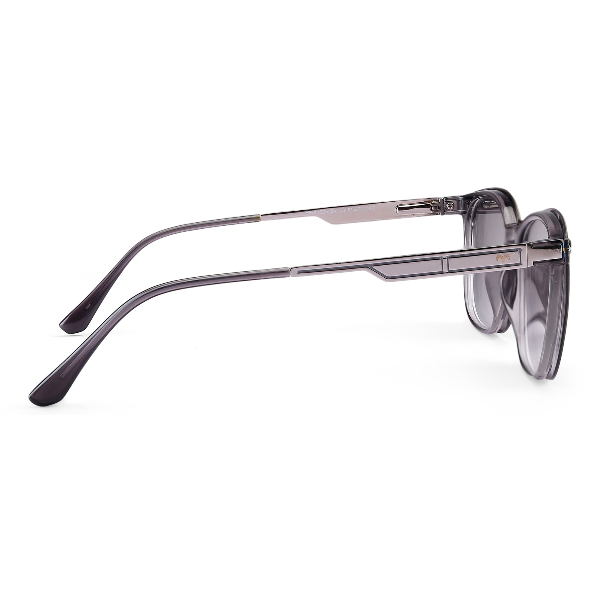 Squovaluxe - TR Metal Black Curve Square Men's Clip-on Glasses