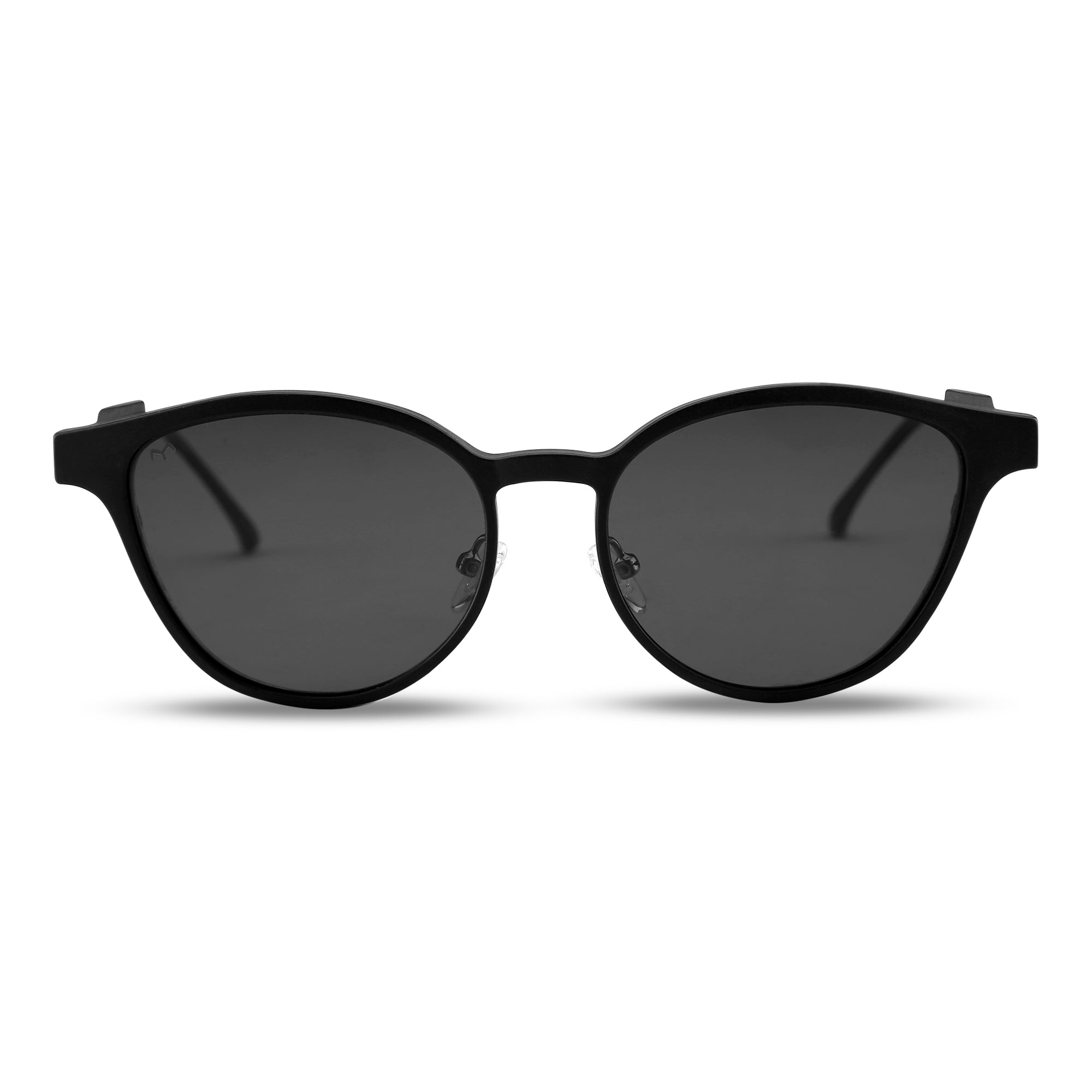 MeoLooks - Metal Black Cat Eye Clip-on Glasses