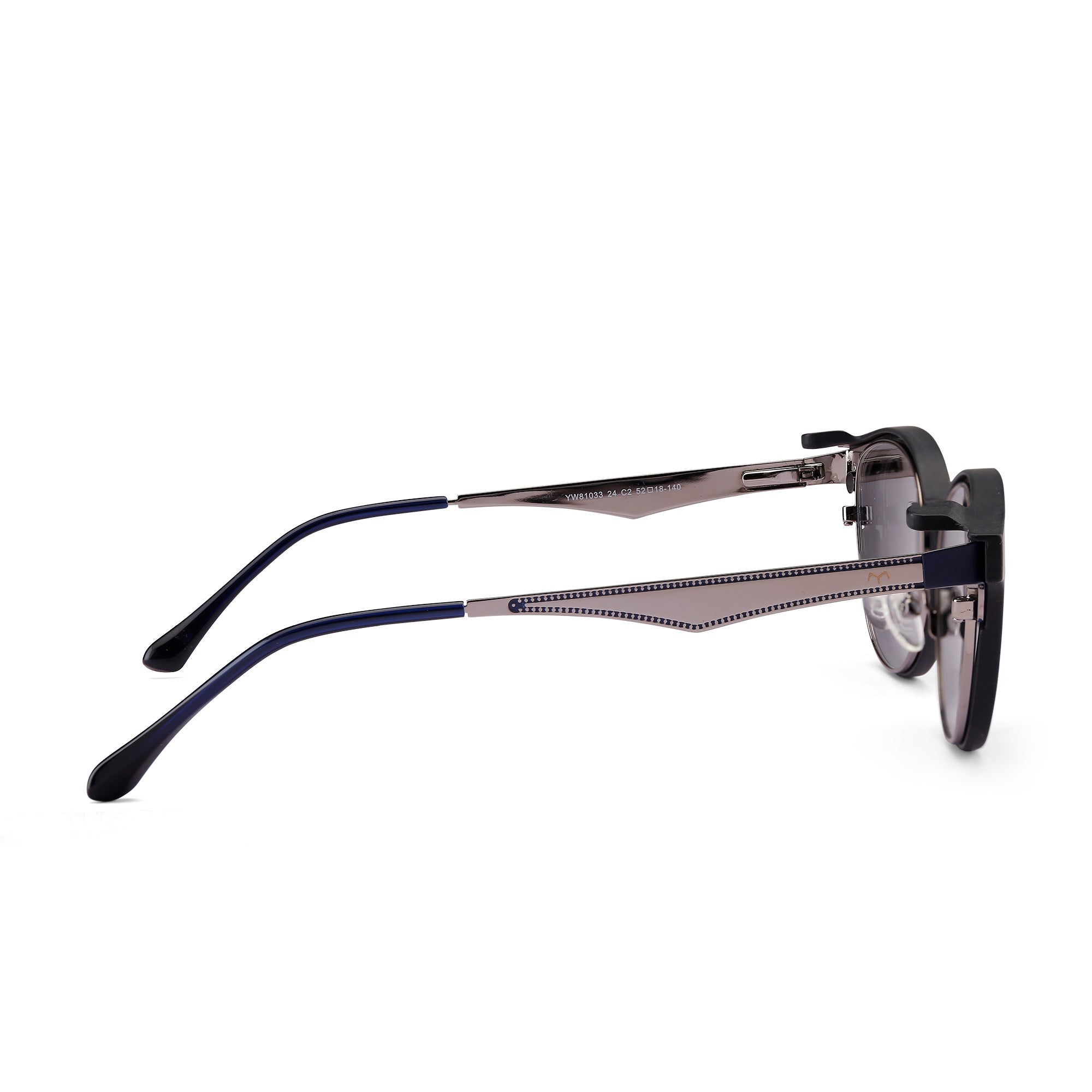 MeoLooks - Metal Black Cat Eye Clip-on Glasses