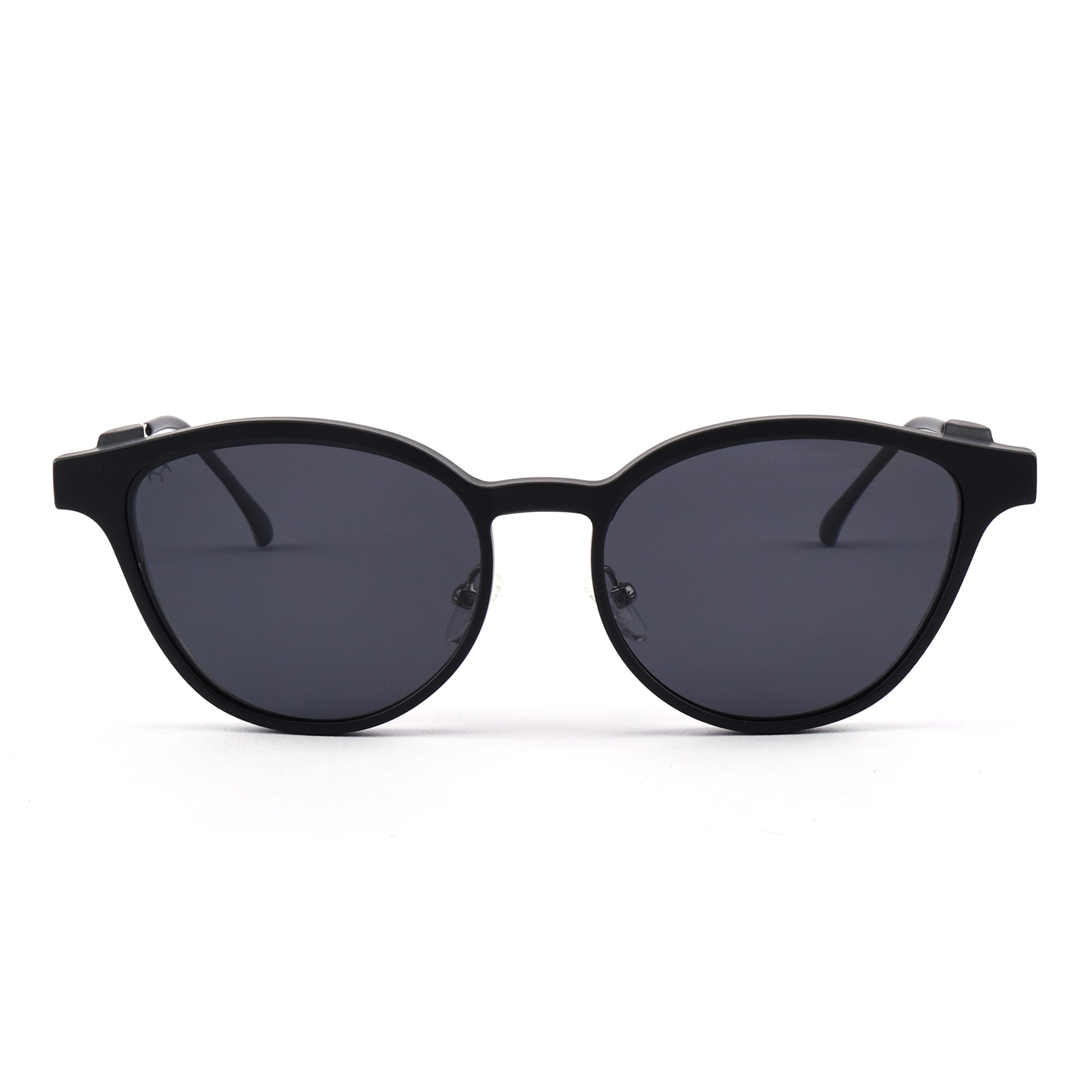 MeoLooks - Metal Black Cat Eye Clip-on Glasses