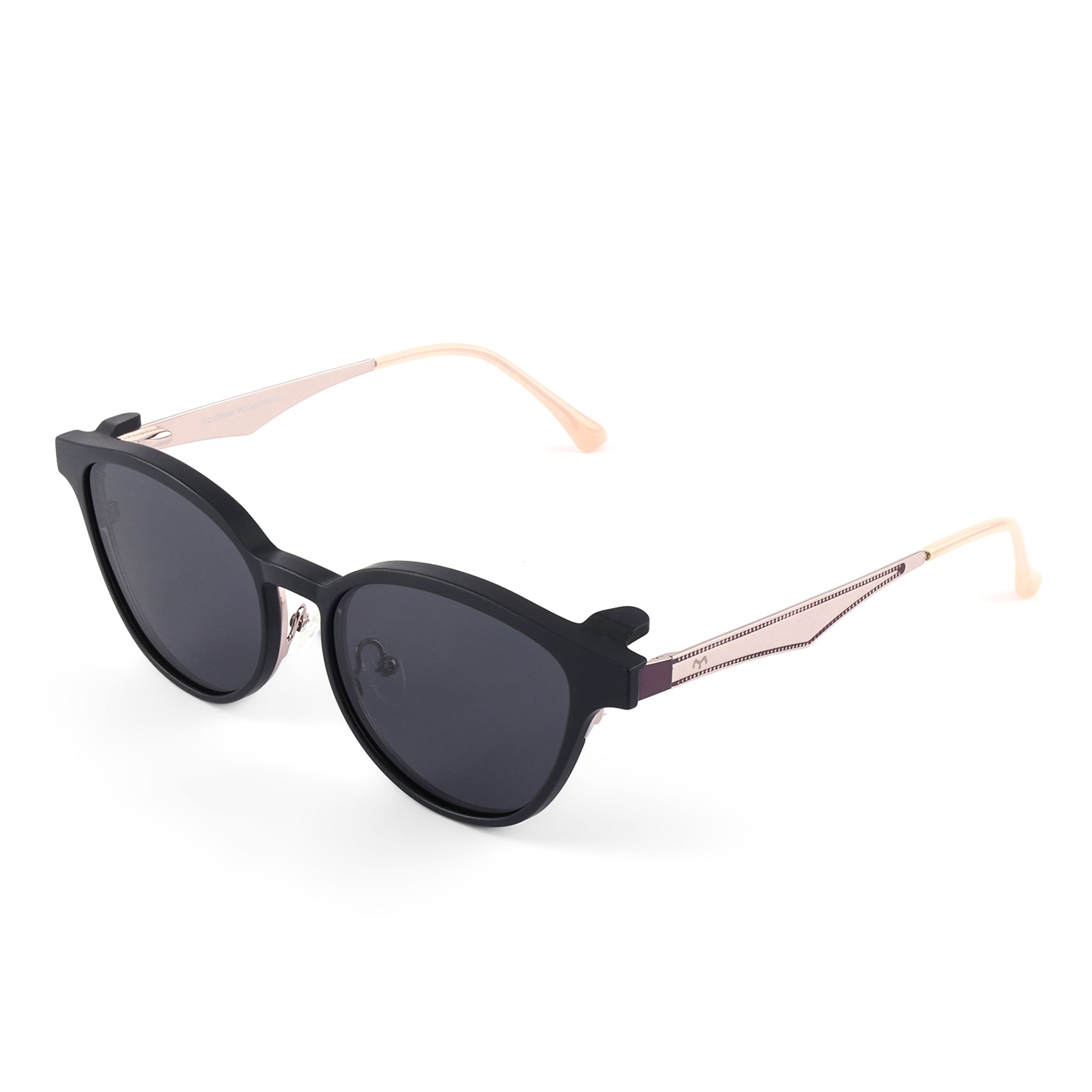 MeoLooks - Metal Black Cat Eye Clip-on Glasses