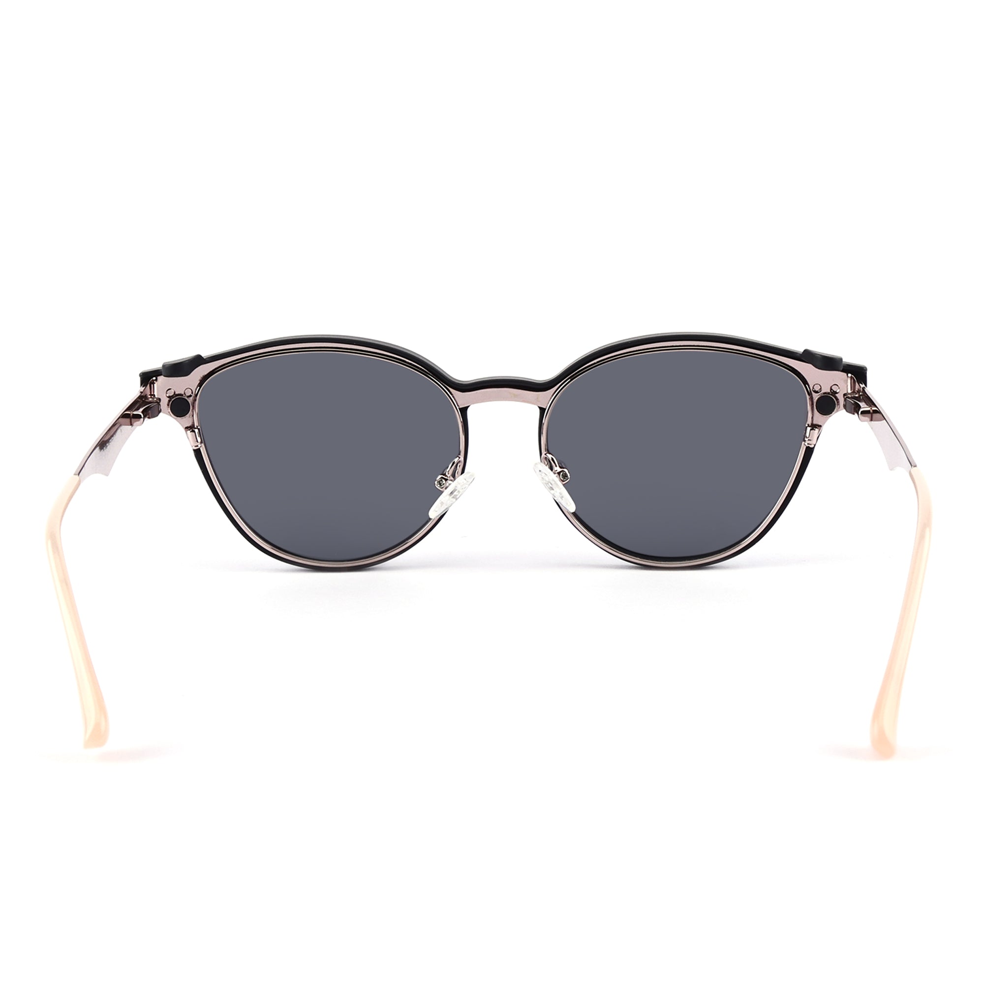 MeoLooks - Metal Black Cat Eye Clip-on Glasses