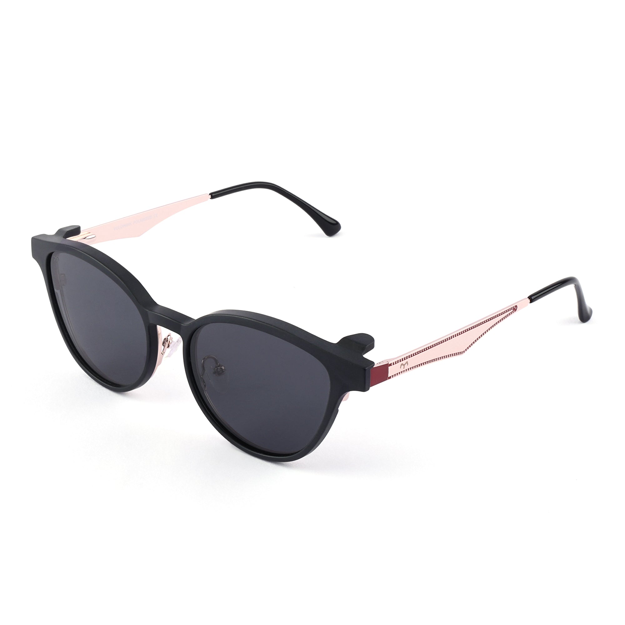 MeoLooks - Metal Black Cat Eye Clip-on Glasses