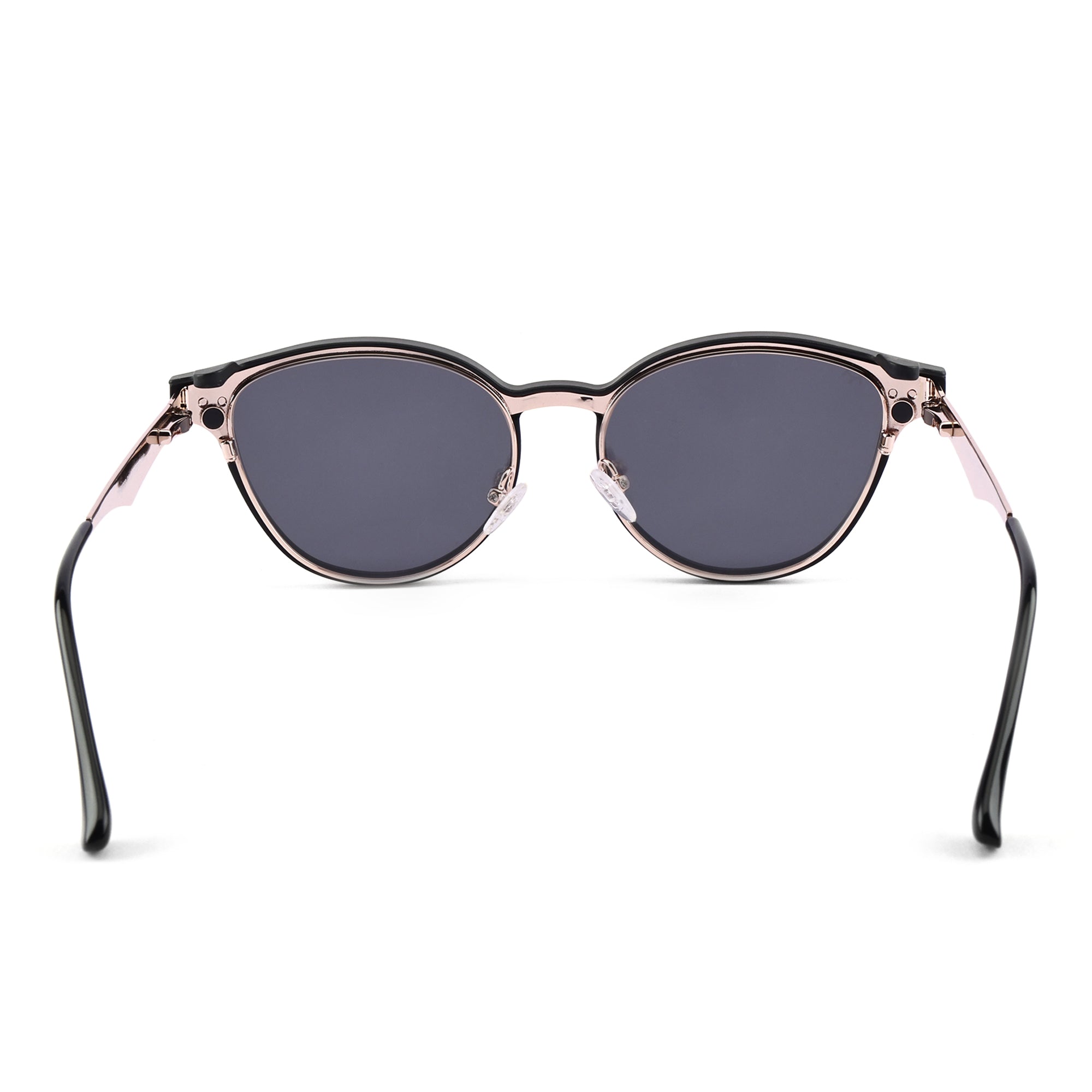 MeoLooks - Metal Black Cat Eye Clip-on Glasses