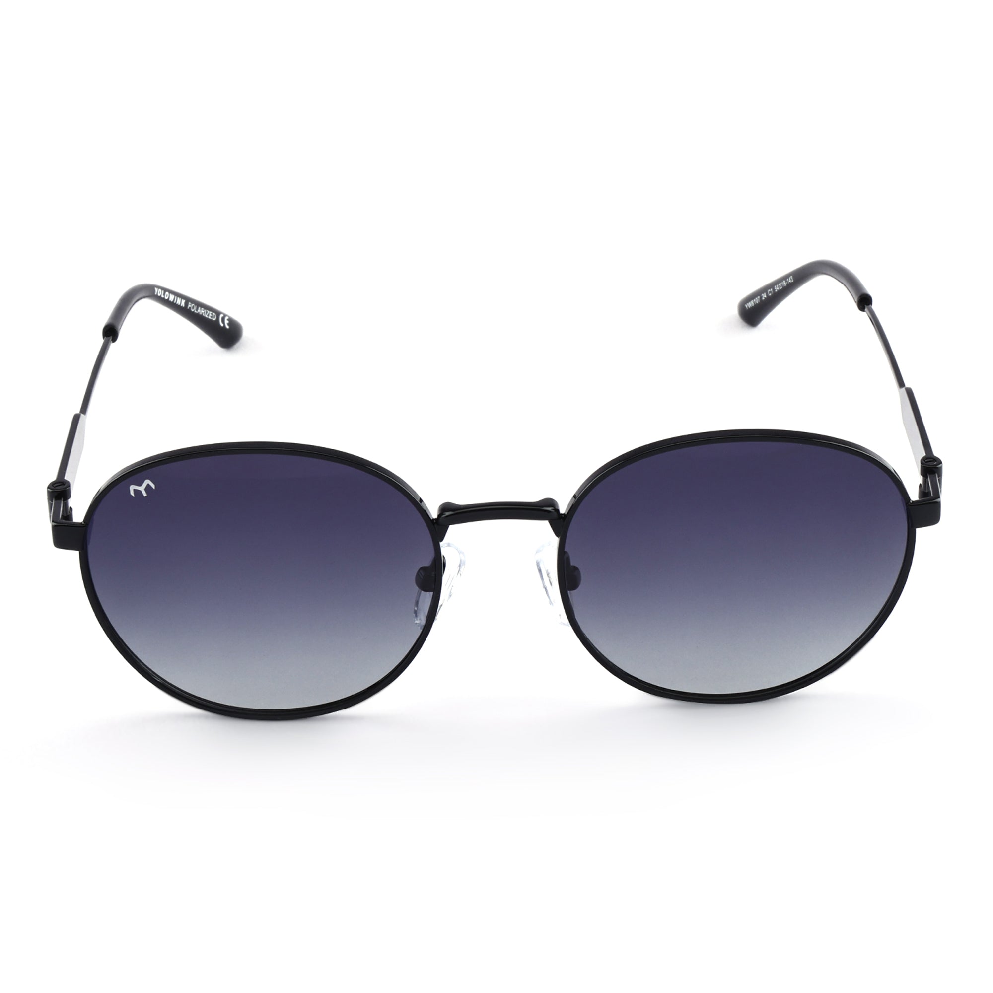 OvaLux - Blue Metal Oval Sunglasses For Women