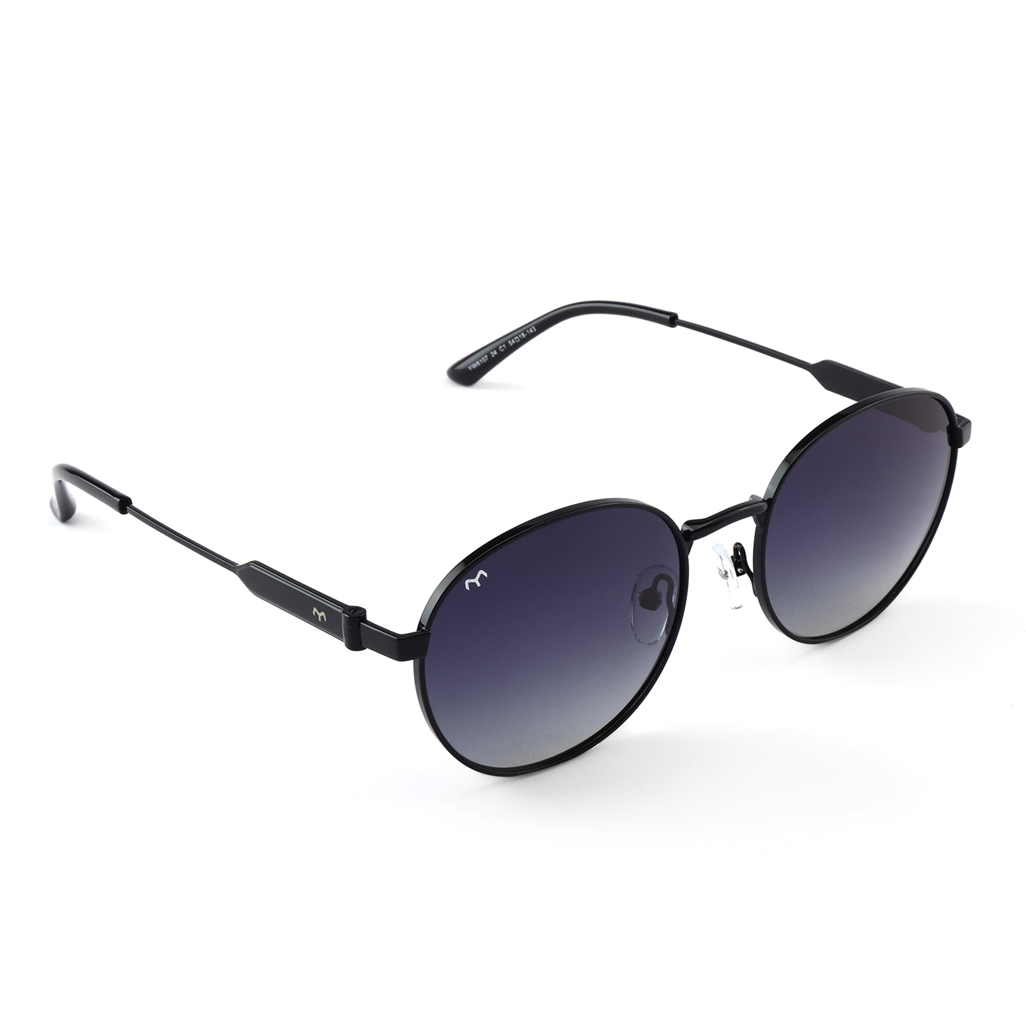 OvaLux - Blue Metal Oval Sunglasses For Women