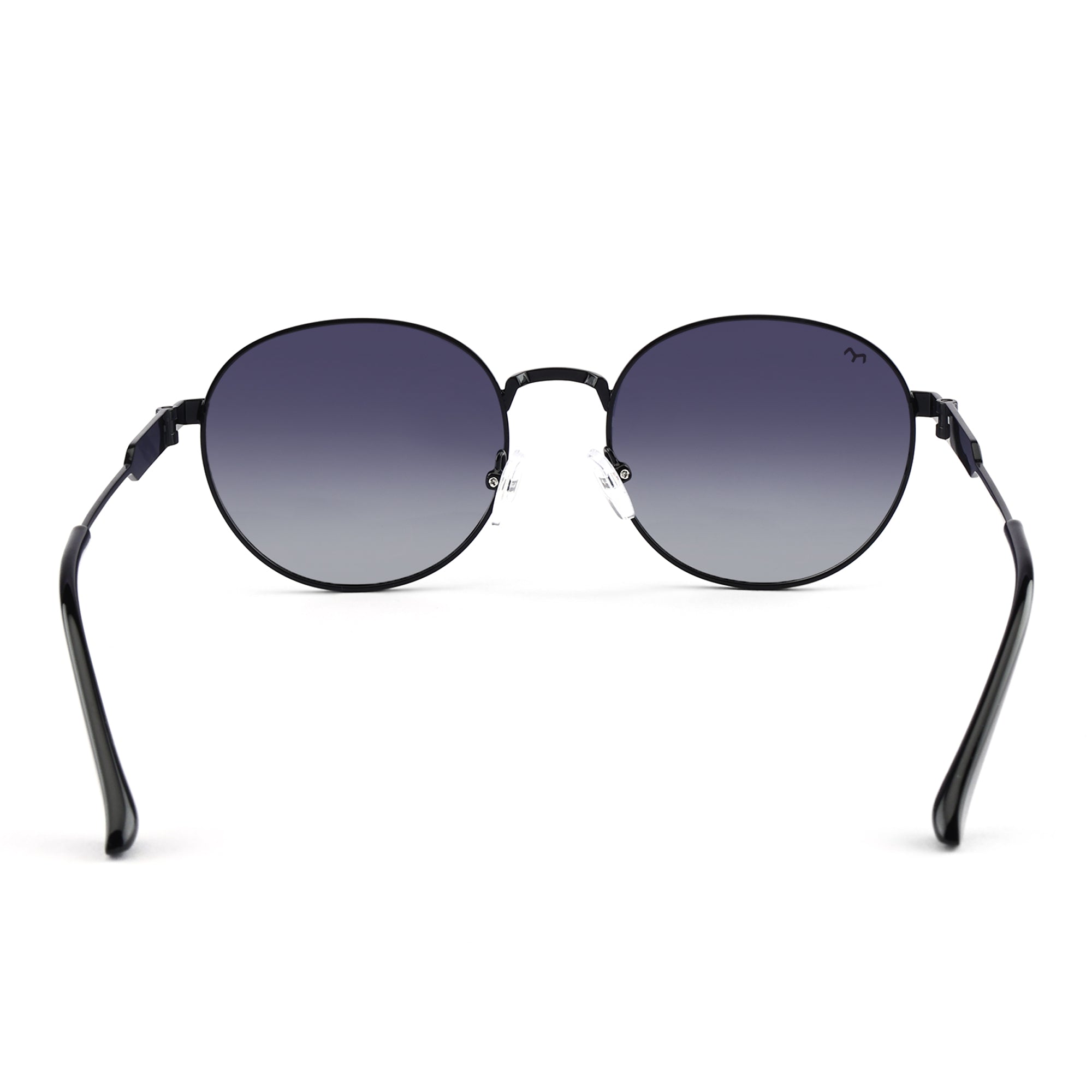 OvaLux - Blue Metal Oval Sunglasses For Women