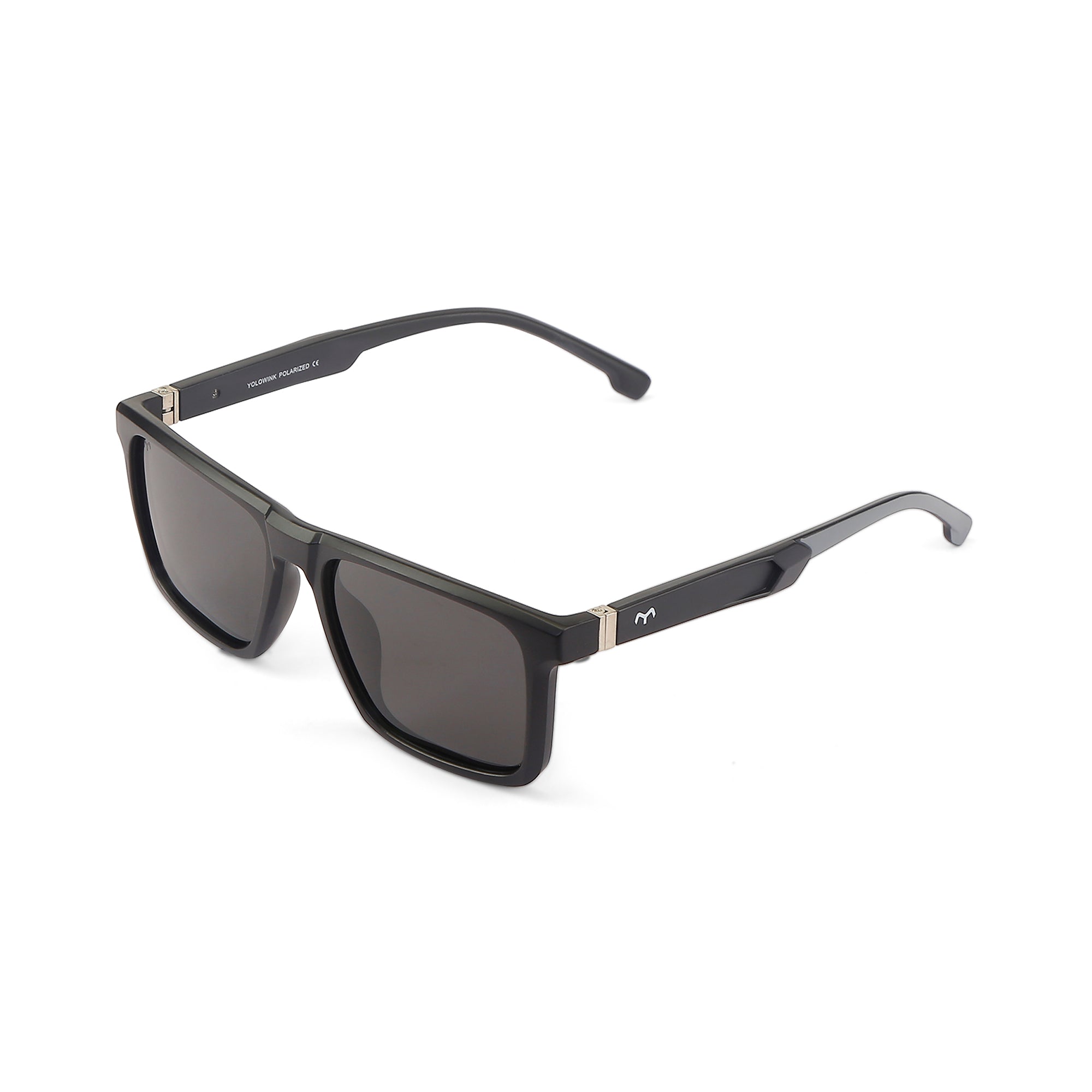 SquareUp - TR Men's Grey Square Sunglasses