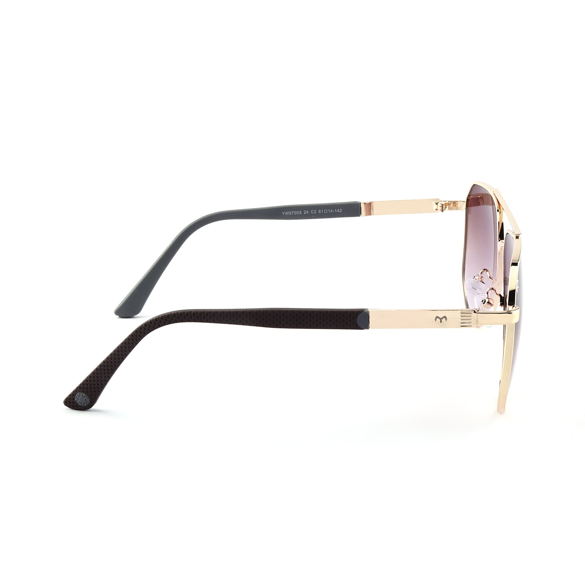 Flytors - Metal Brown Aviator Sunglasses for Men