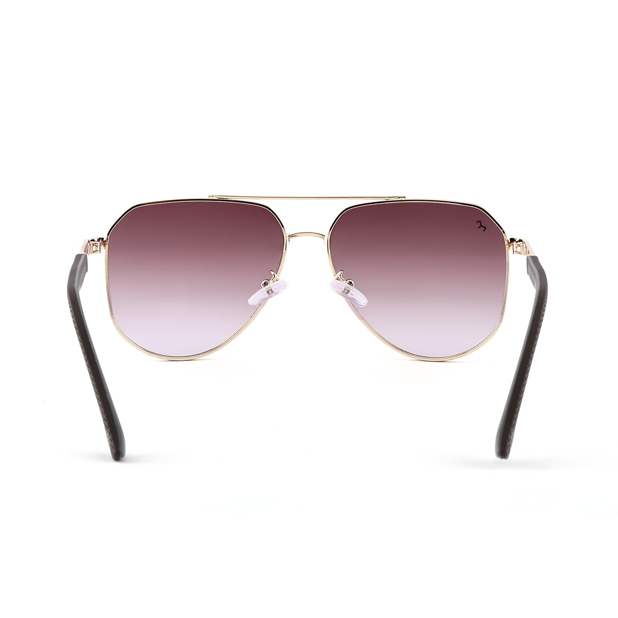 Flytors - Metal Brown Aviator Sunglasses for Men