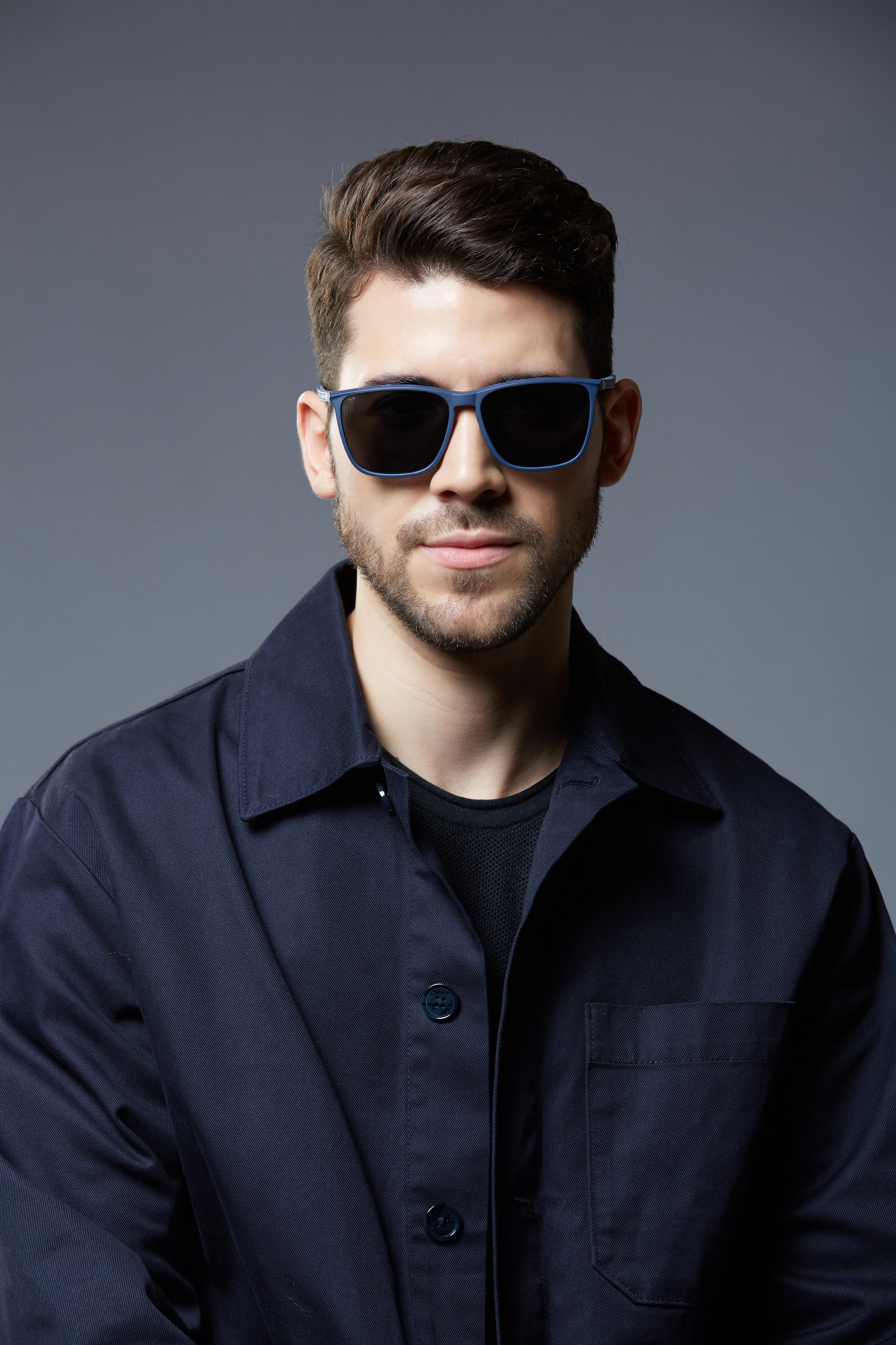 Cornerstone - TR Black Square Glasses for Men