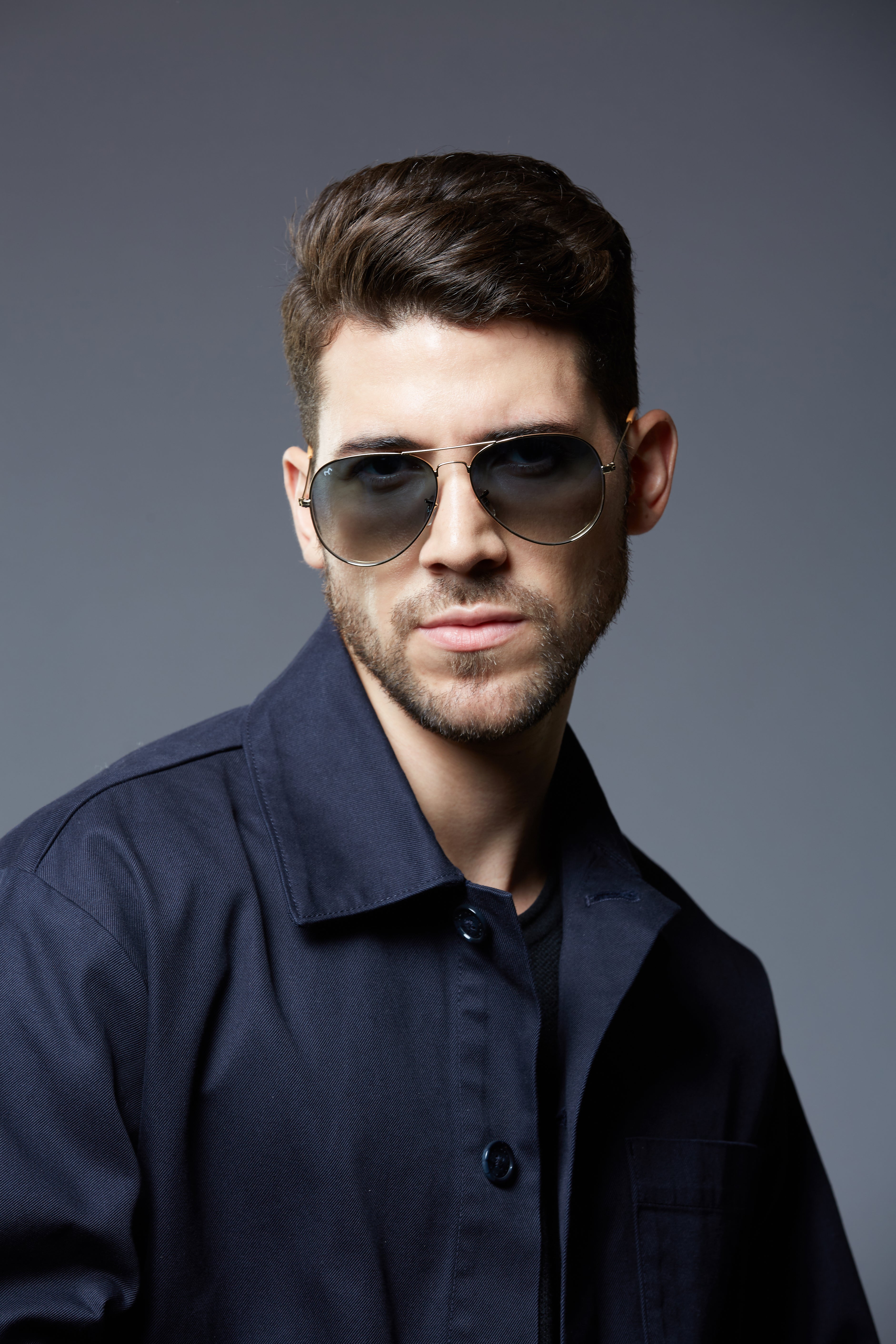 Flyboy - Metal Black Aviator Sunglasses for Men