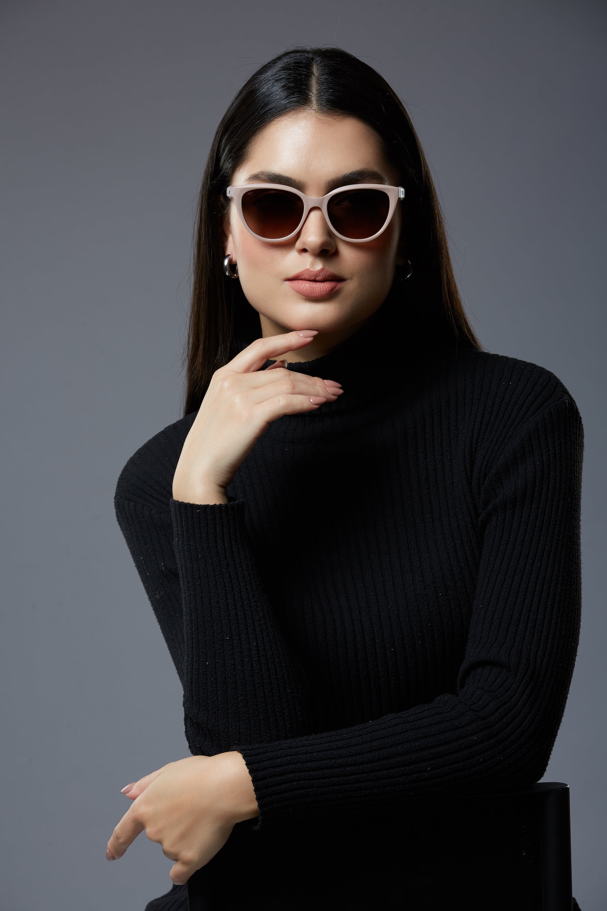 SnipKat - Shell Brown Cat Eye Sunglasses