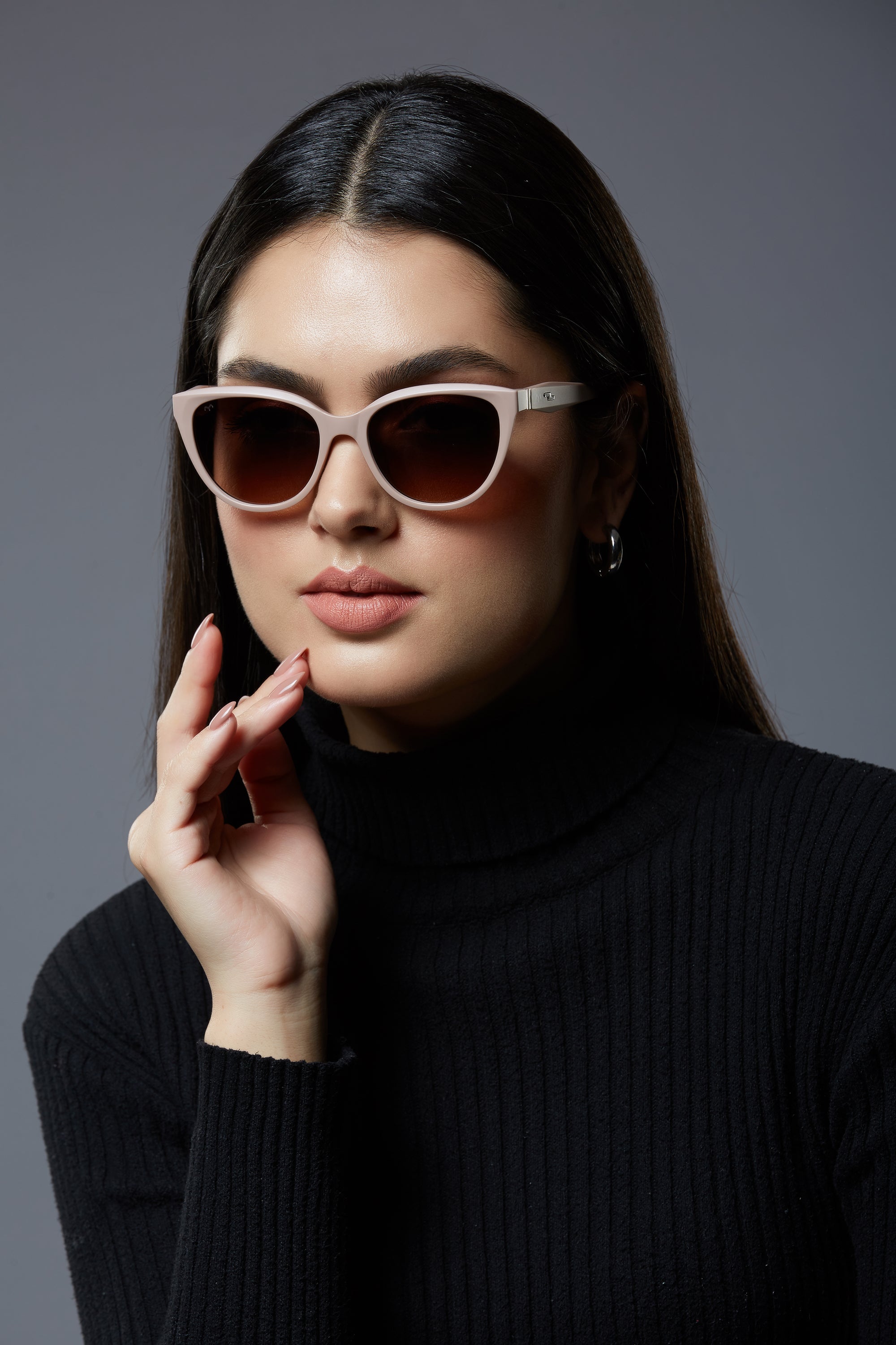 SnipKat - Shell Brown Cat Eye Sunglasses