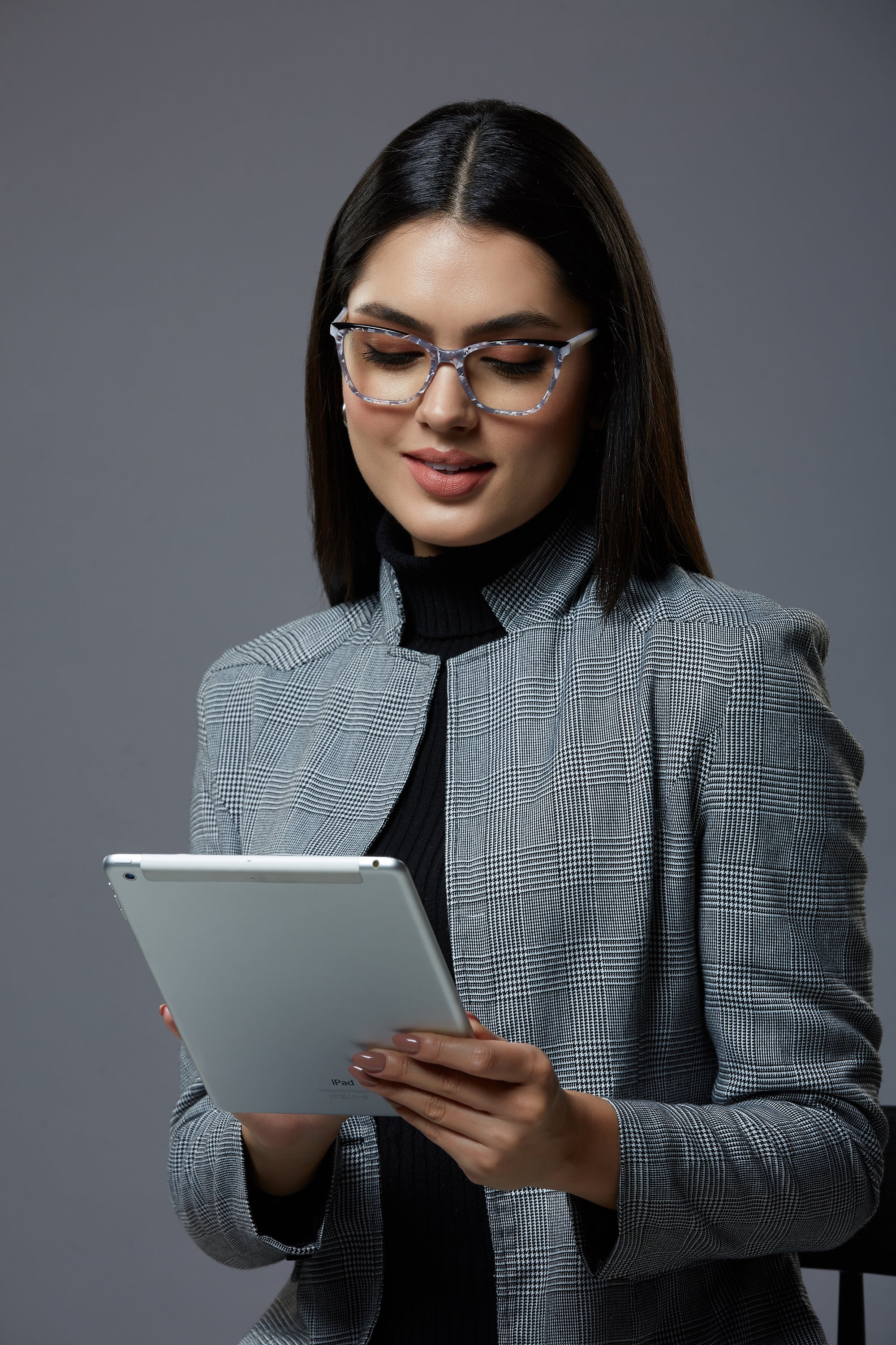 BoxedIn - Unisex Acetate Square Blue Computer Glasses