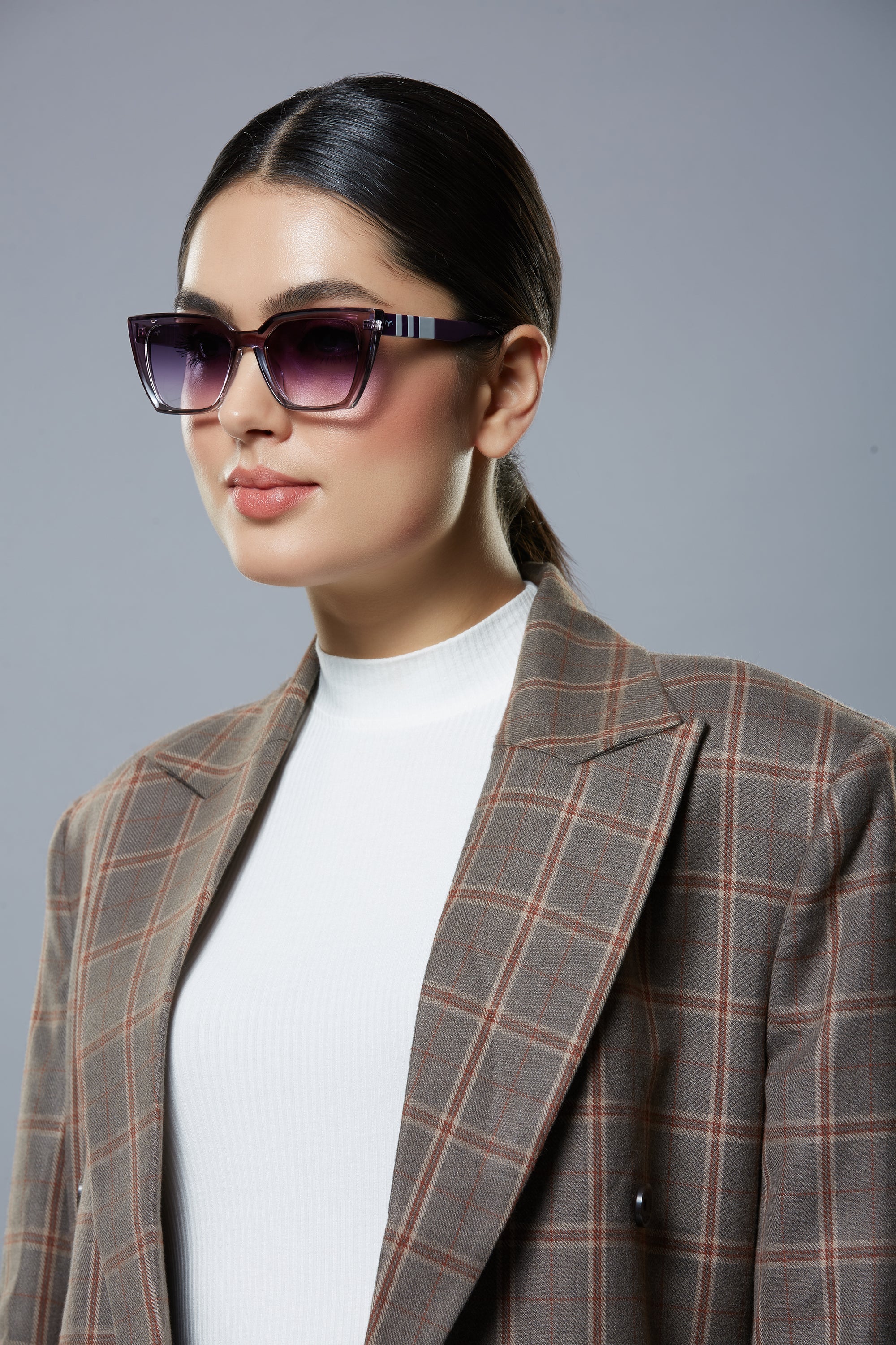 PawKat - Shell Black Cat Eye Sunglasses