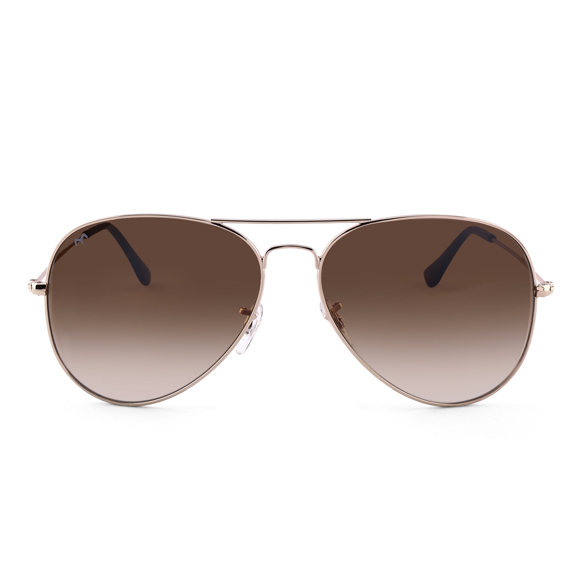 Flyboy - Metal Brown Aviator Sunglasses for Men