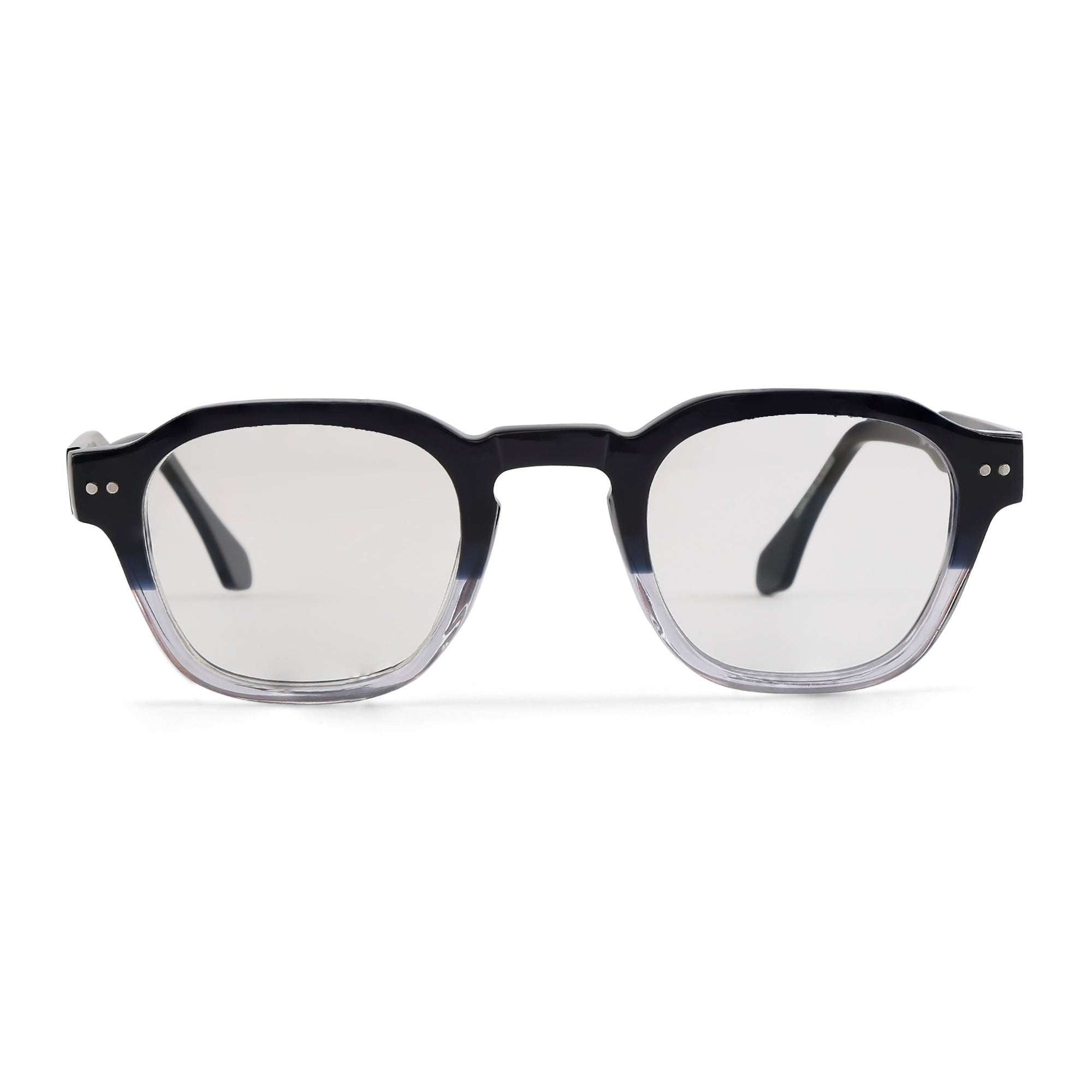 BitBox - Square Unisex Acetate Blue Computer Glasses