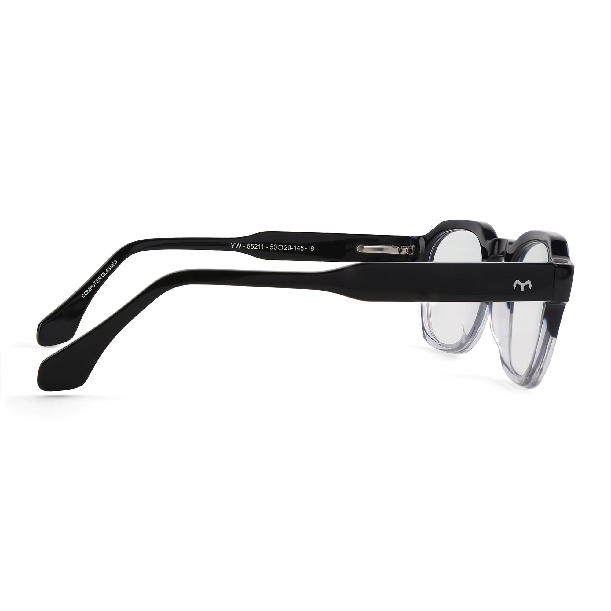 BitBox - Square Unisex Acetate Blue Computer Glasses